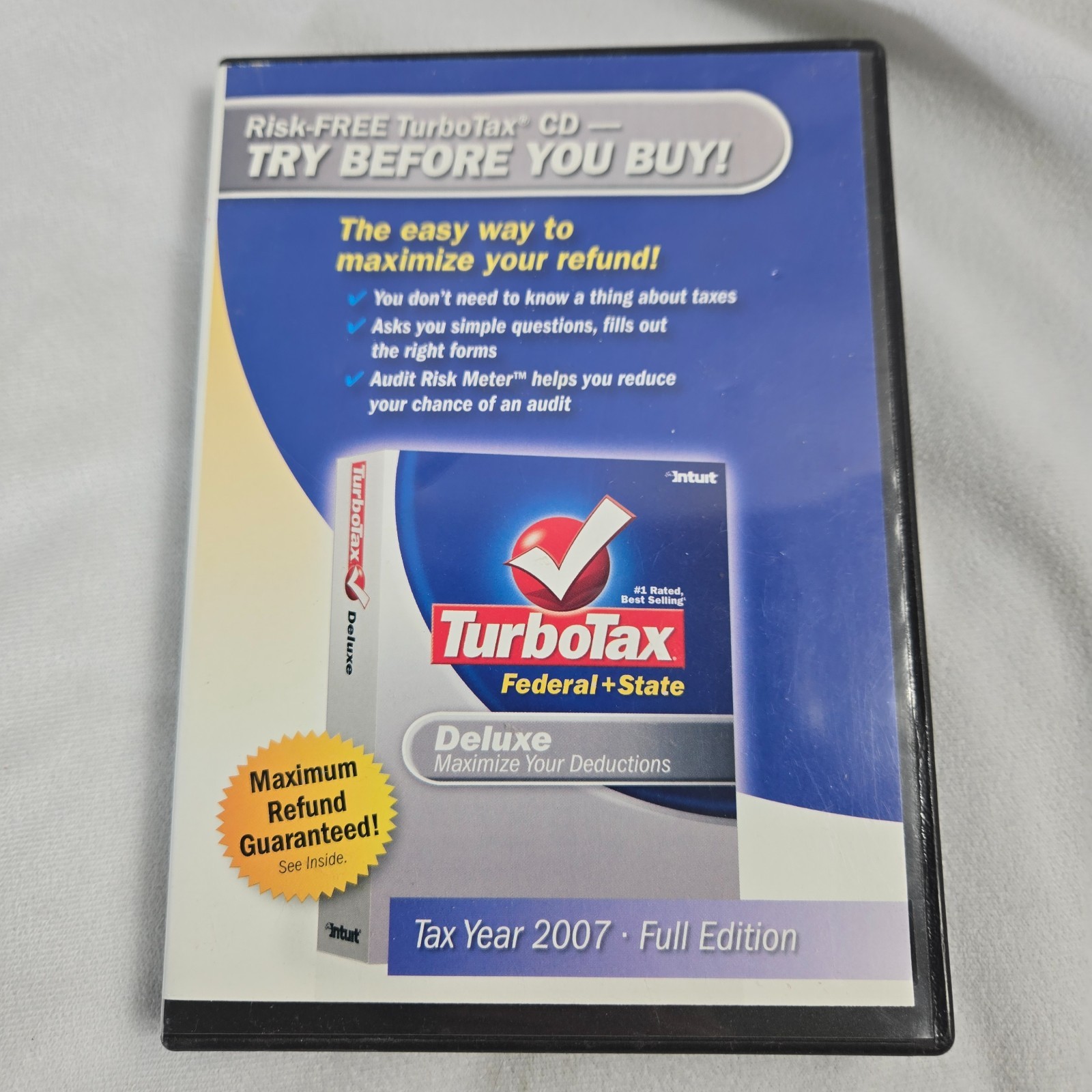 TurboTax Software Lot of 3 TurboTax Basic for 2003 and Deluxe for 2006 and 2007