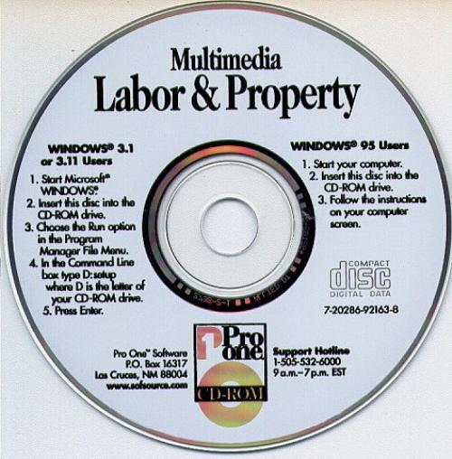 Multimedia Labor & Property Law (PC-CD, 1997) for Windows – NEW CD in SLEEVE