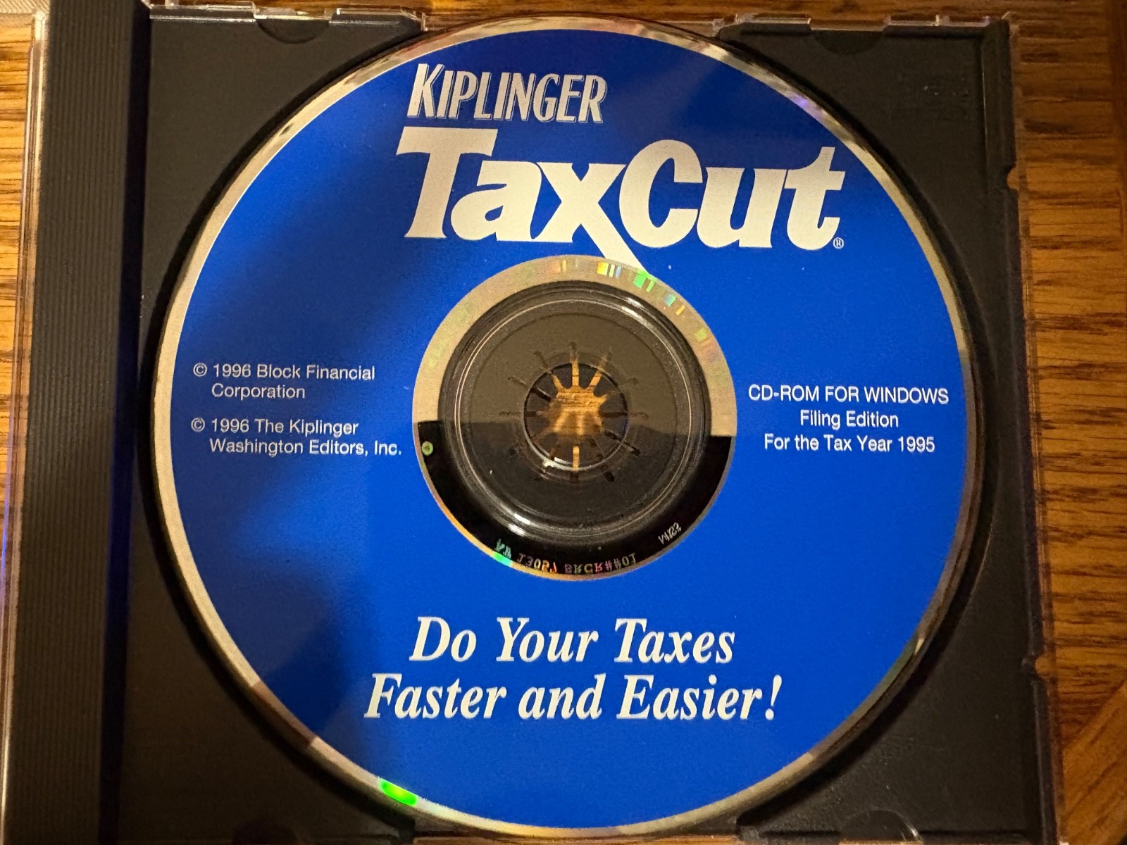 Kipinger TaxCut 1995 Software in Jewel Case