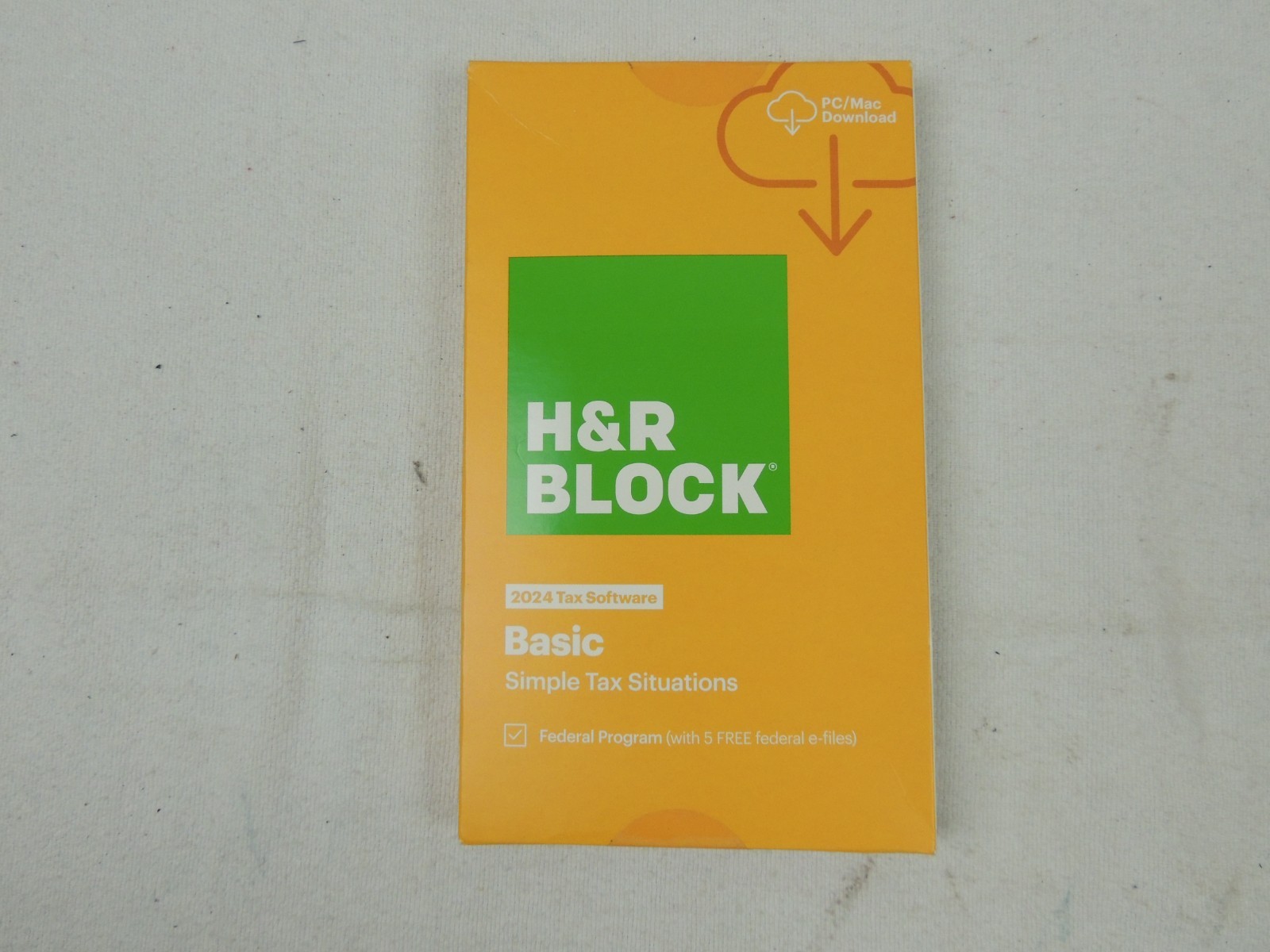 2024 H & R Block Basic Simple Tax Situations Software