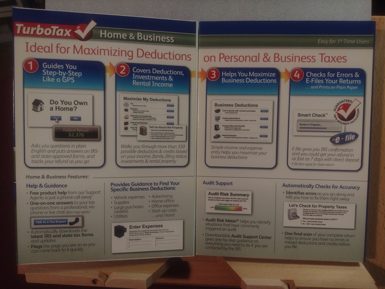 2011 TurboTax Home and Business CD Windows/Mac