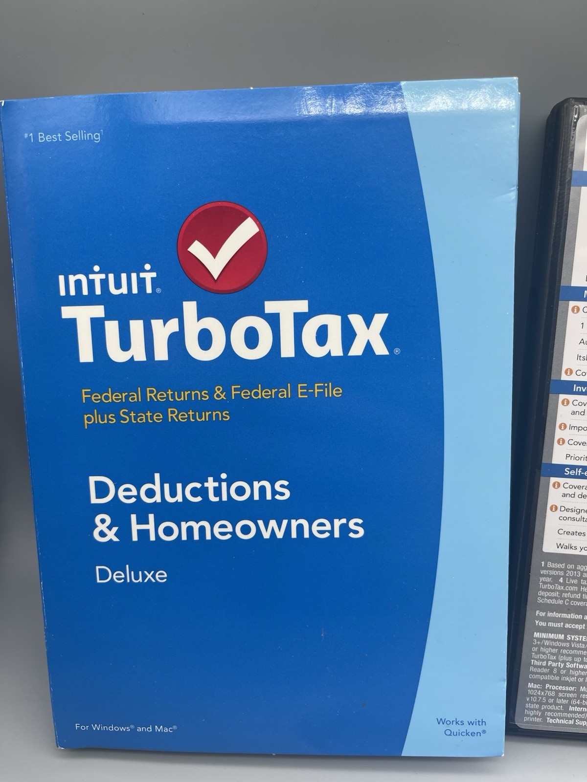 TurboTax Deluxe 2014 Federal & State Returns E-File Windows MAC Tax Software
