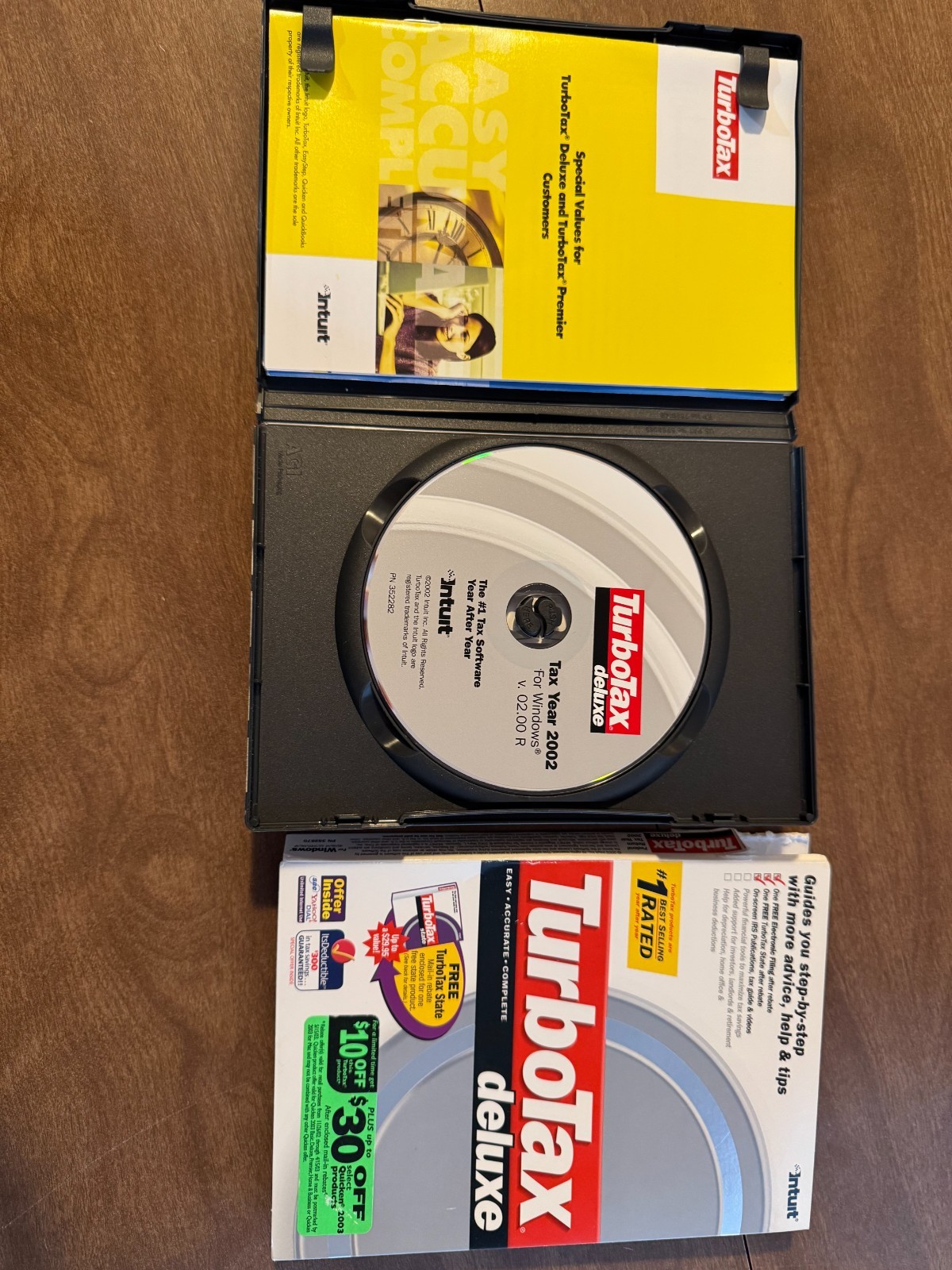 Turbotax 2002 Deluxe for windows. Federal and State