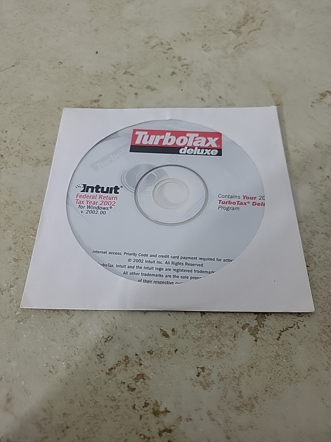 TurboTax Premier Home & Business Federal Return Tax Year 2002