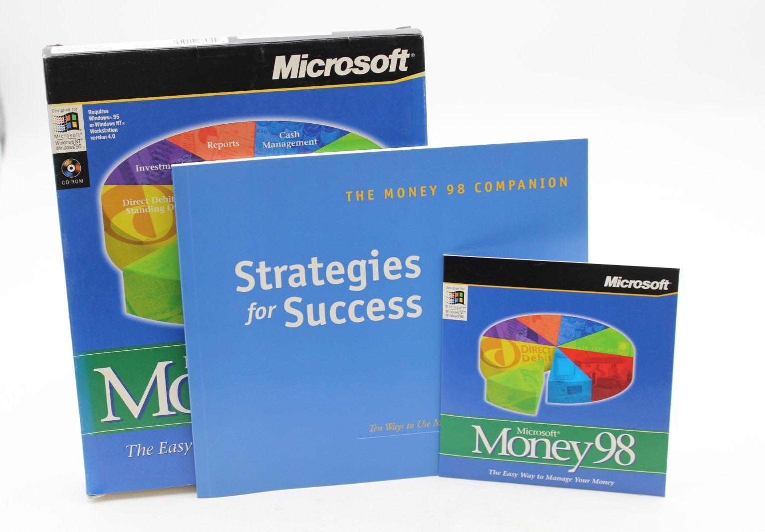 Microsoft Money 98 PC CD-ROM Finance Software Windows 95 NT RETAIL BIG BOX