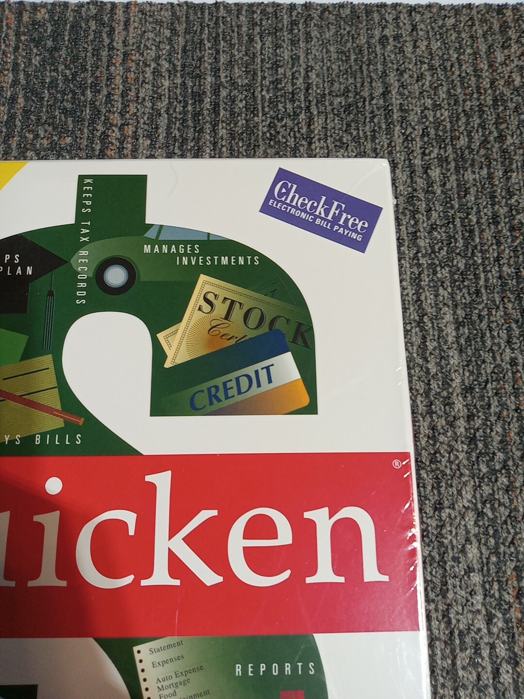 NEW SEALED VTG Intuit Quicken 6 for DOS Accounting Bookkeeping Personal Finance
