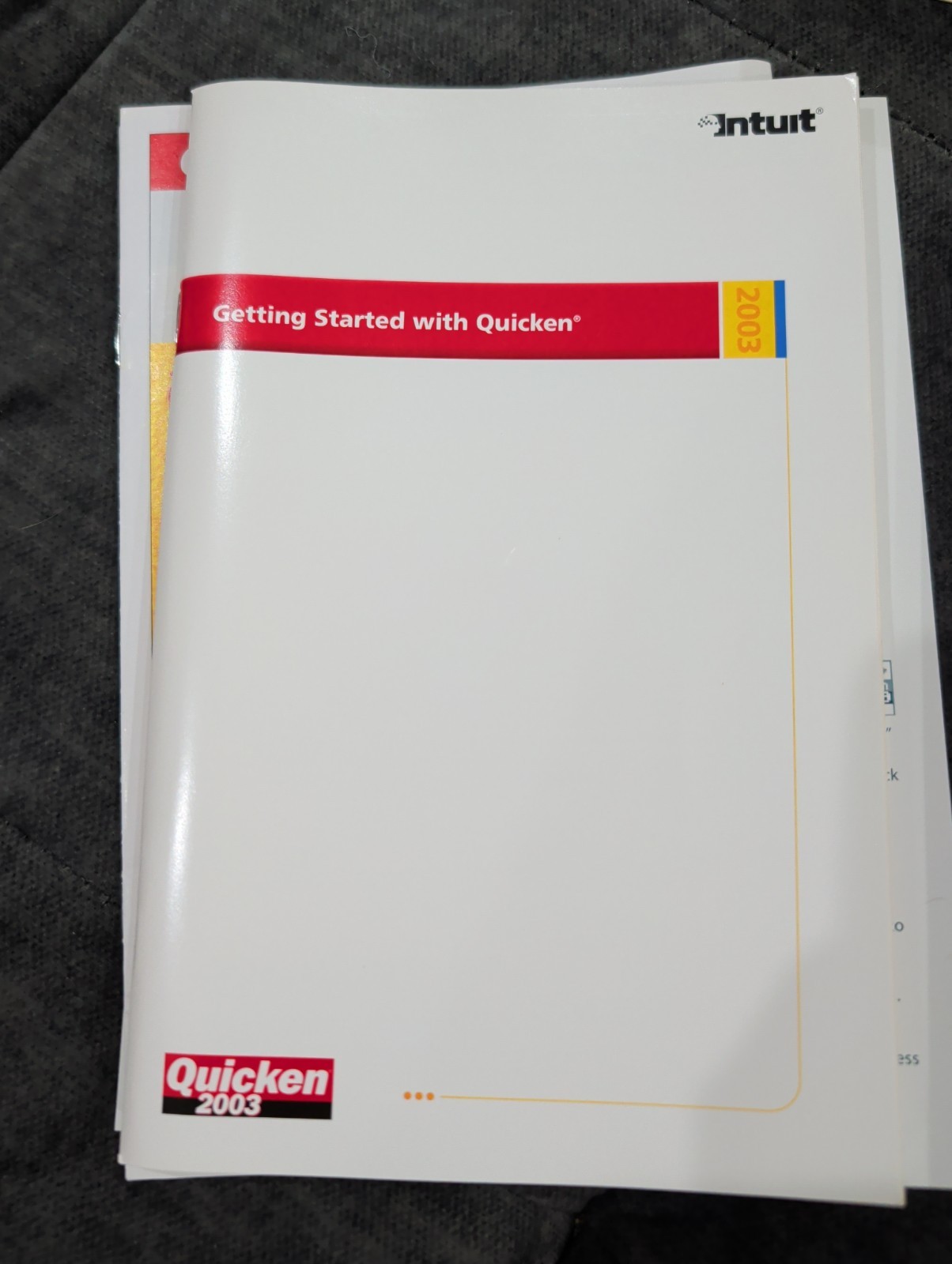 Intuit Quicken 2003 Deluxe For Windows PC CD Win 95/98/2000/Me/XP