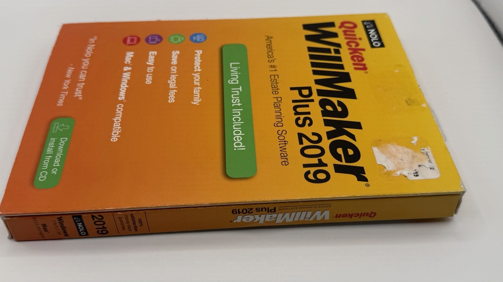 Nolo Quicken WillMaker Plus 2019 Home Legal Software CD Mac/Windows English