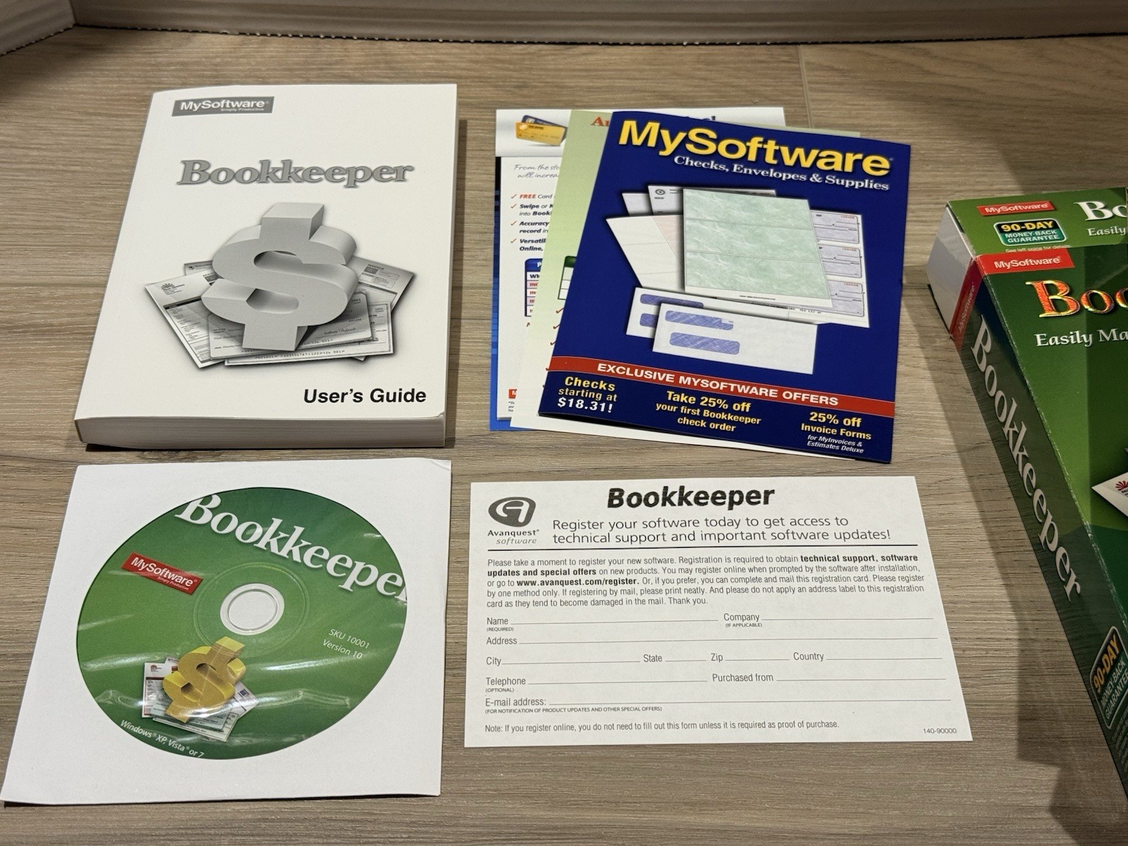 MySoftware Bookkeeper Business Finances Manager Accounting Software 2009 Windows