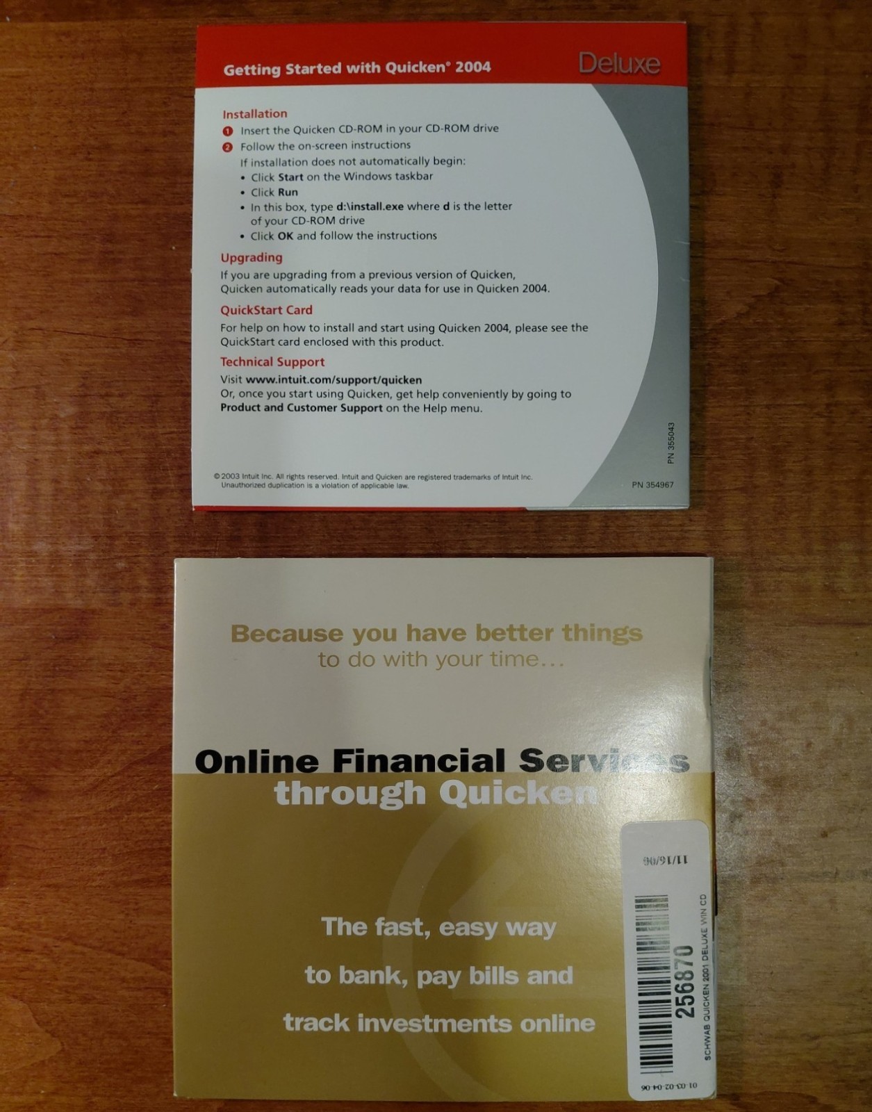 Quicken Deluxe 2004 Box CD for Windows 95/98/2000/ME/XP – Plus 2007 WillMaker