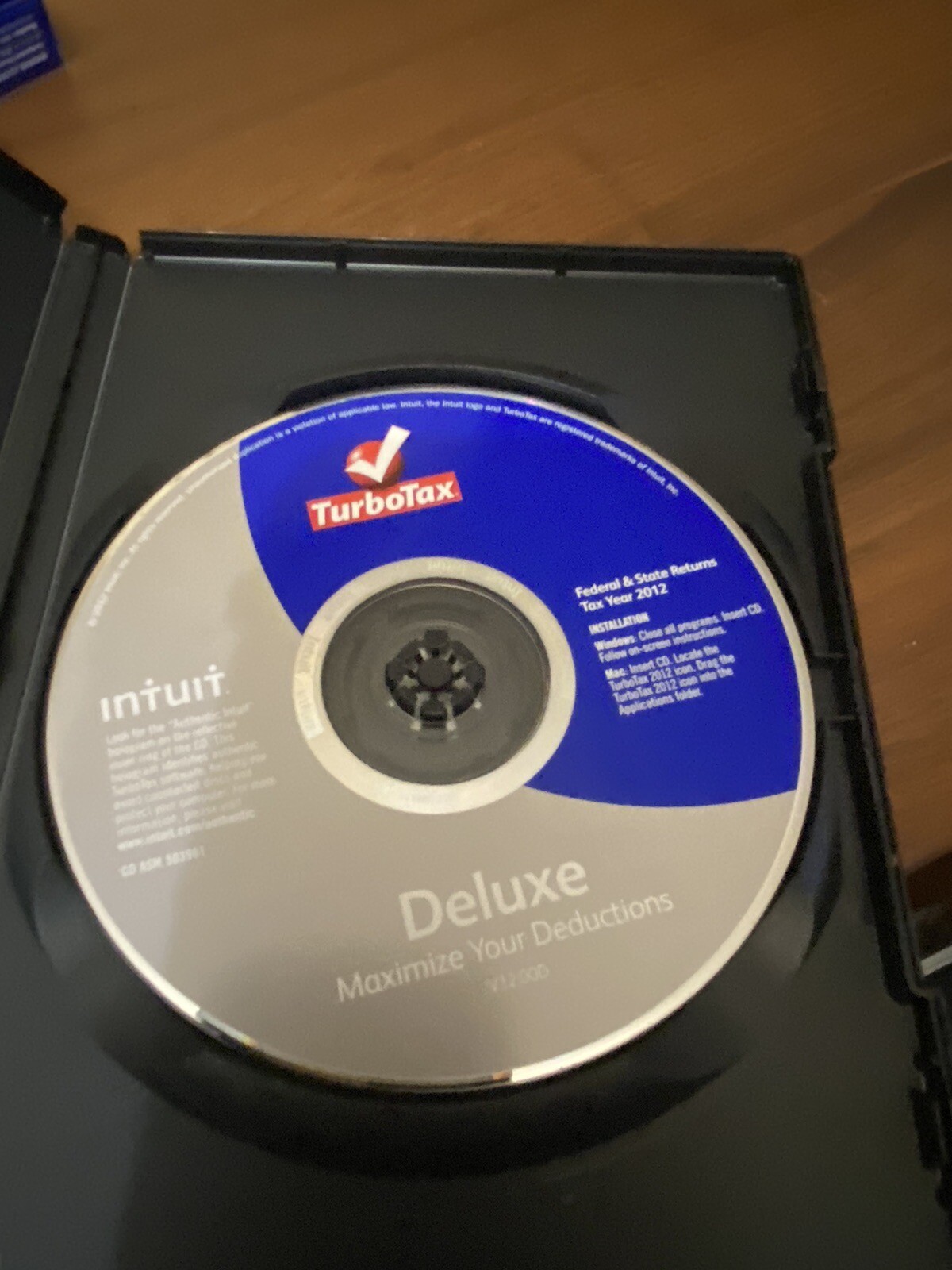 Turbotax 2012 Deluxe Federal and State + Federal E-file
