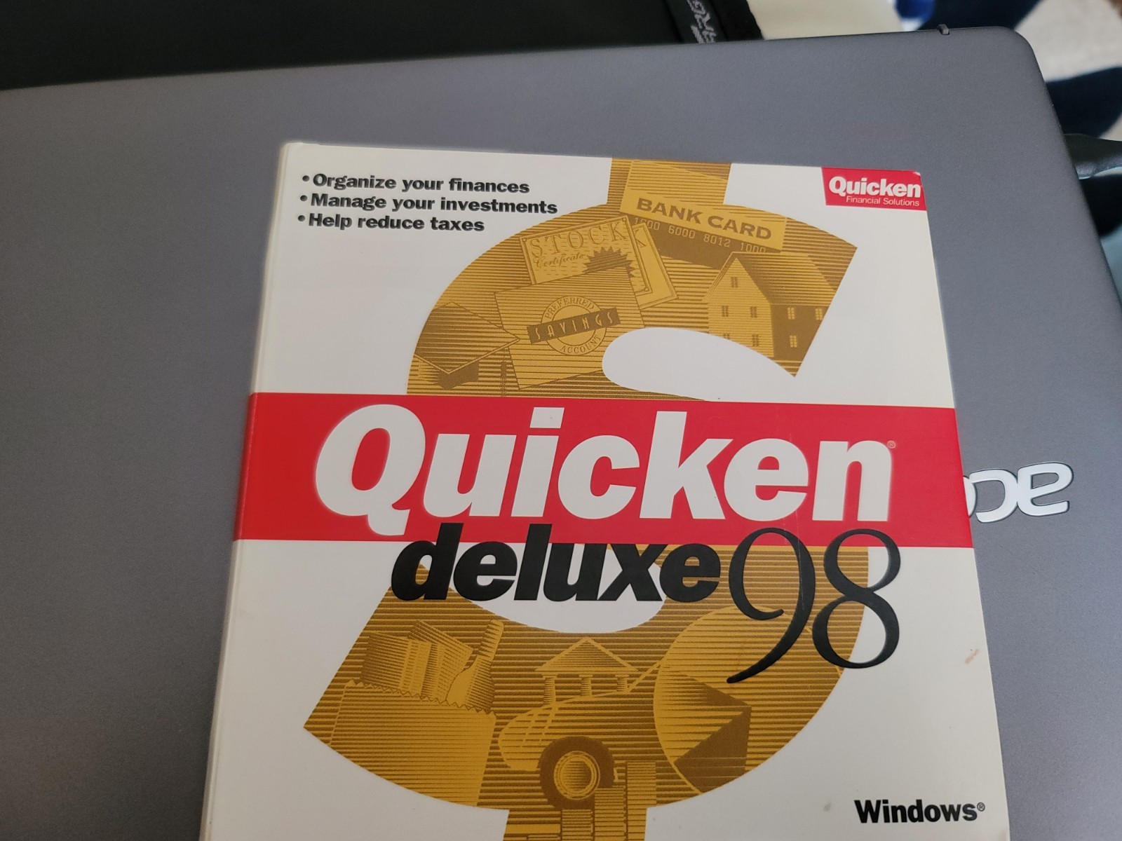 TurboTax 1998 Federal Tax Return Windows and California State CDs + Quicken 98
