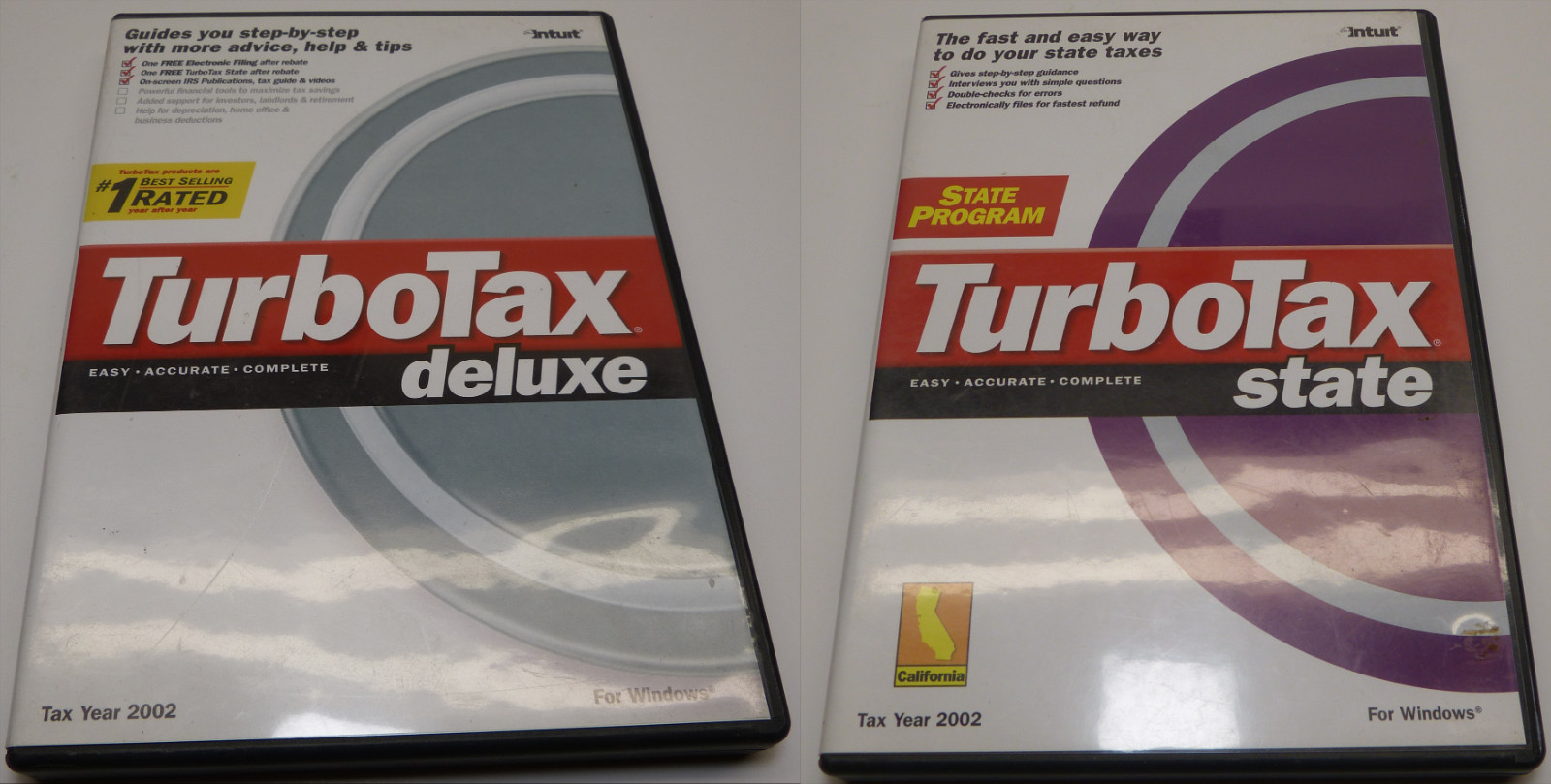 Intuit Turbo Tax Deluxe Federal & State 2002
