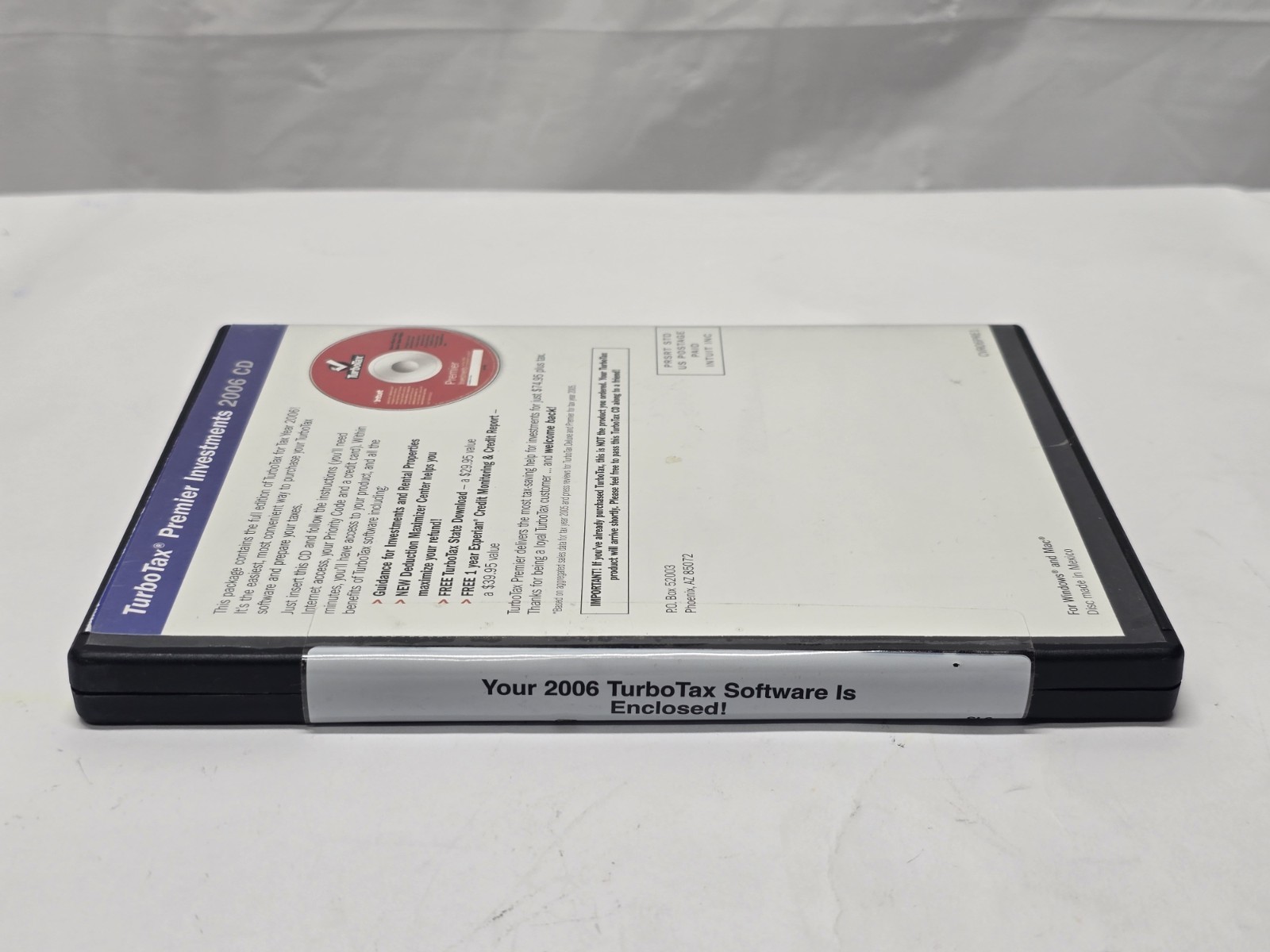 TurboTax 2006 Premier CD Federal + State Tax Software Investments New Sealed