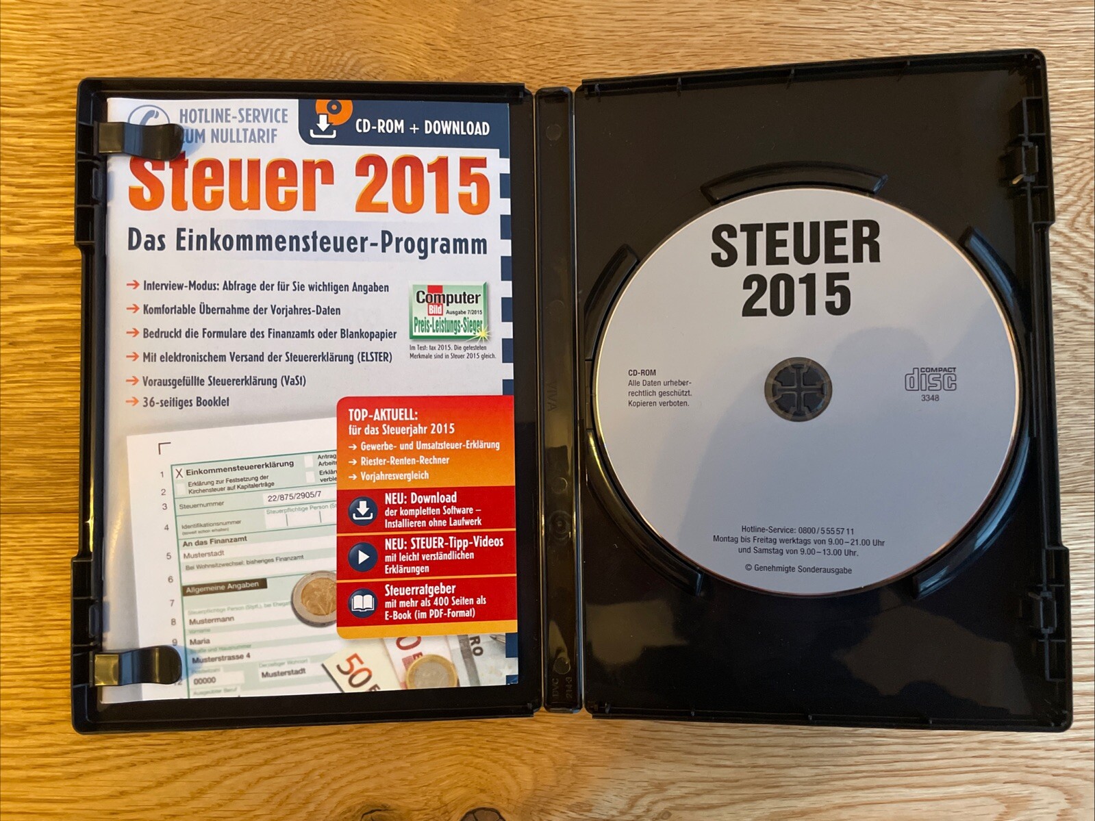 Aldi Steuer 2015 Income Tax Program – CD and Download, Mint!