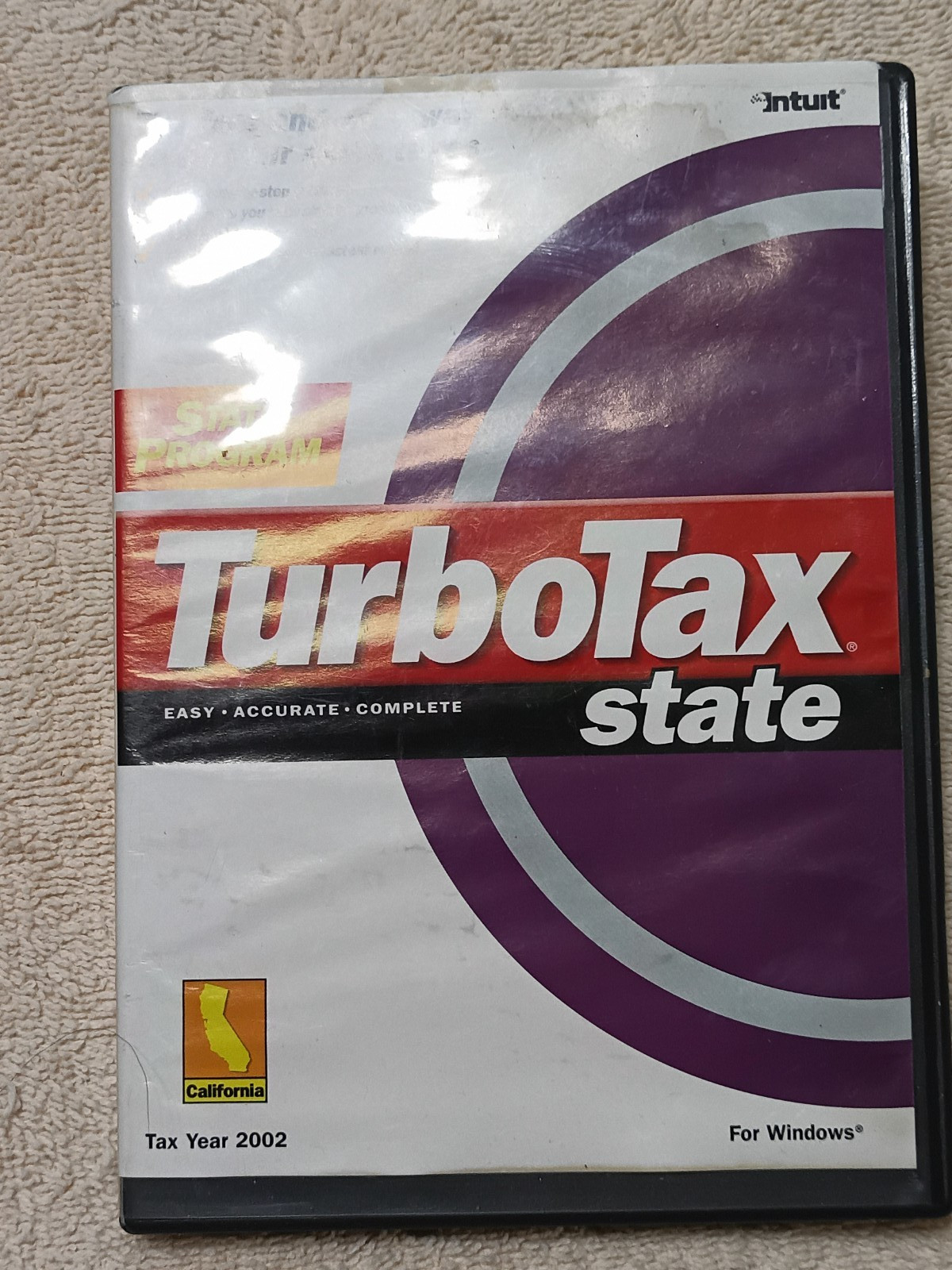 Intuit TurboTax California State Return – Tax Year 2002 – Fast Shipping