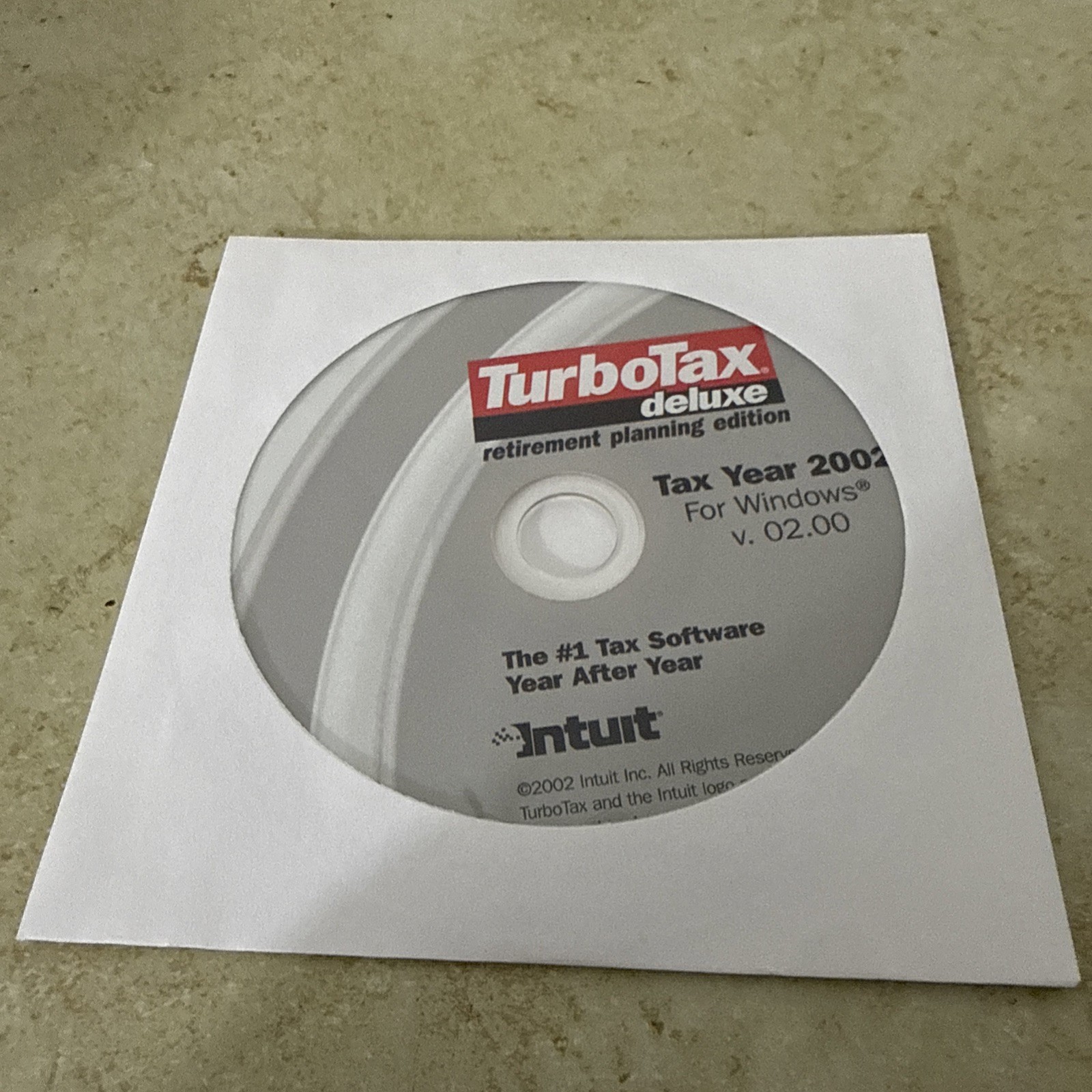 Quicken TurboTax Deluxe Tax Year 2002 for Windows Refund 1040 W-2