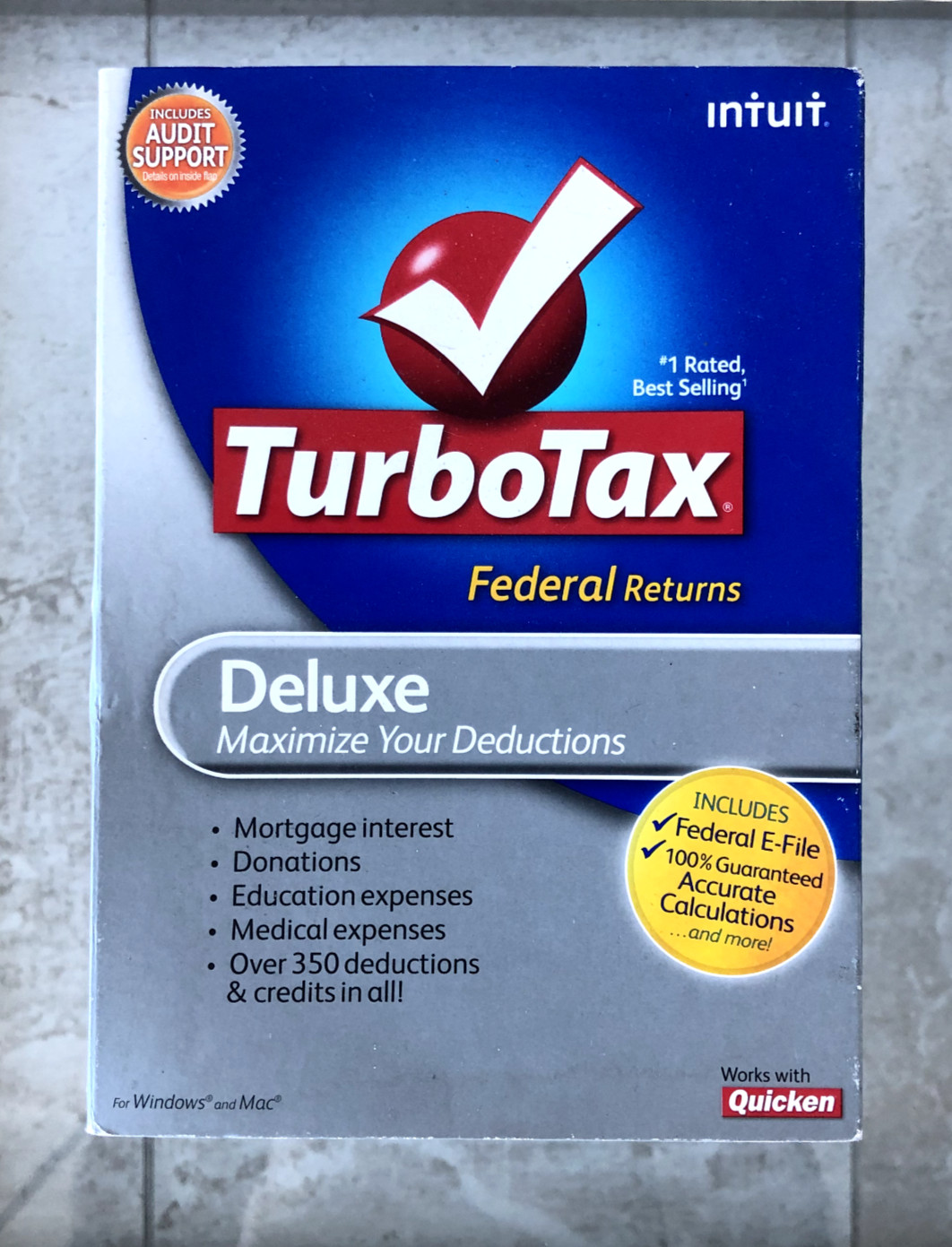 TurboTax Deluxe Federal + E-File 2009 for Windows & MAC