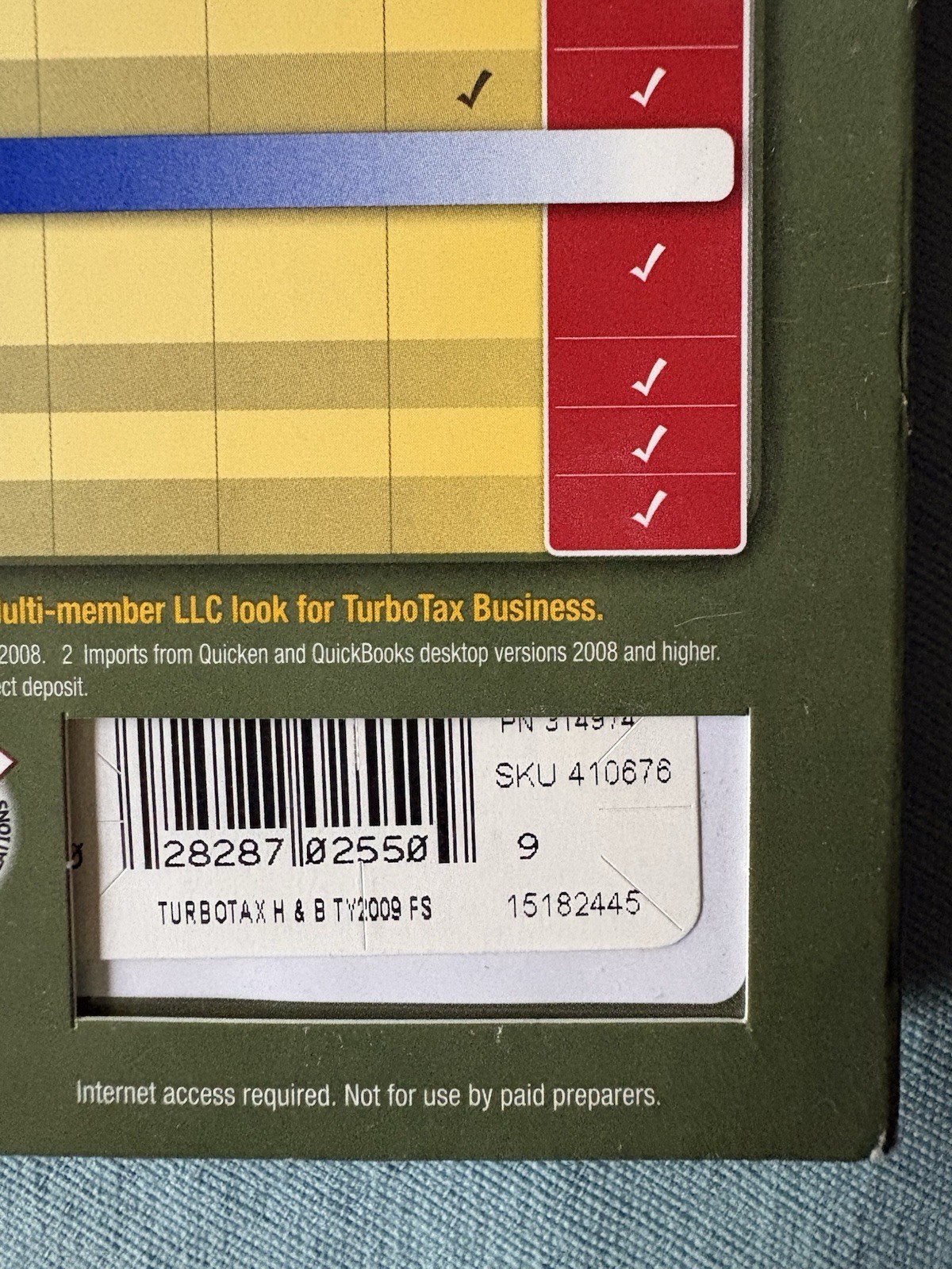 2008 Intuit TurboTax Home & Business Federal & State Windows & MAC