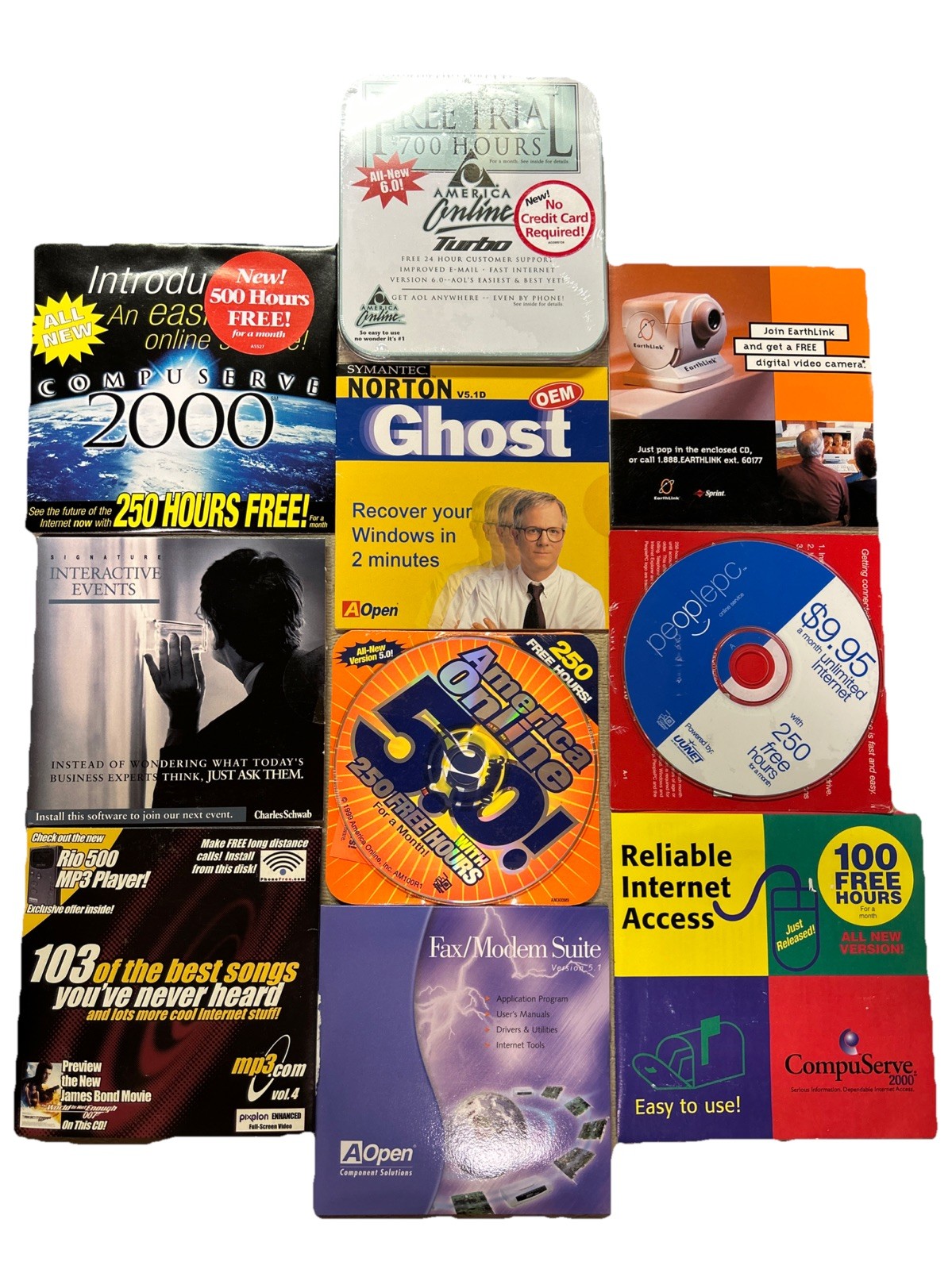 Lot of Various Financial/Modem/Turbo/MP3…. Software For Windows 95/98….