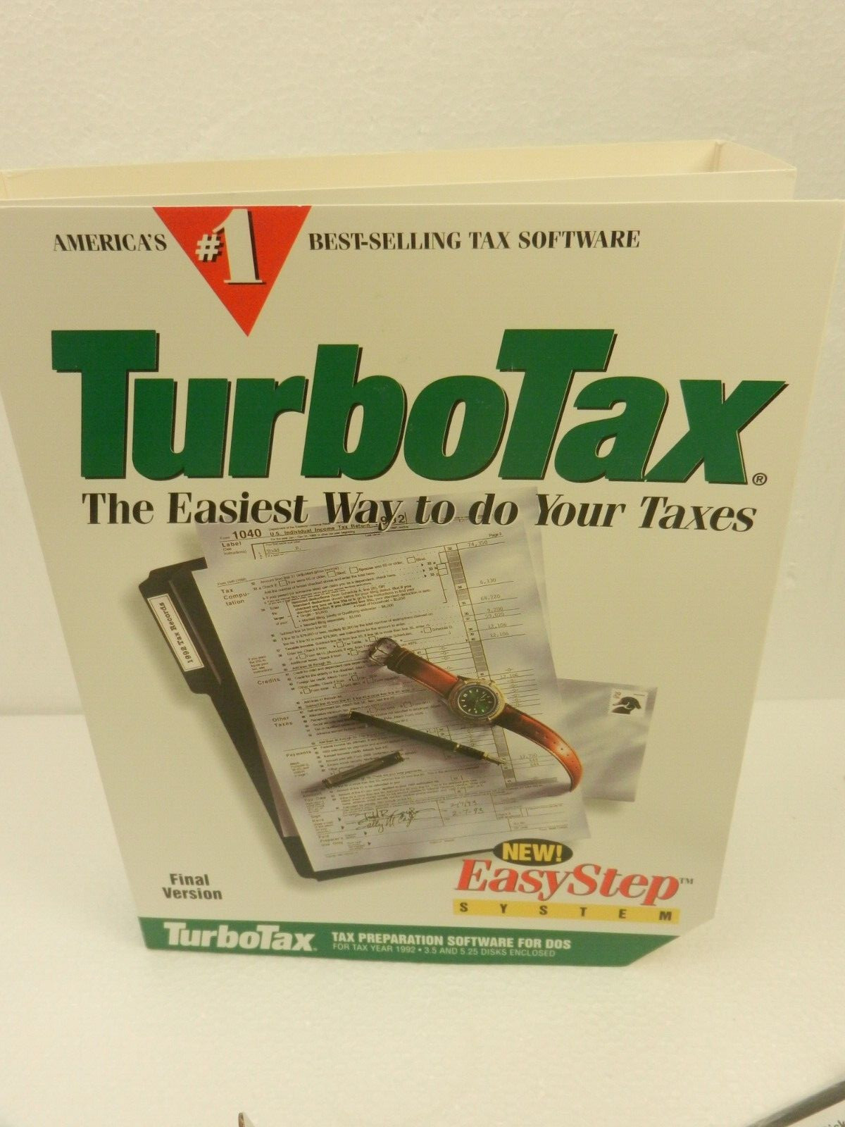 TurboTax 1992 Personal/1040 3.5 and 5-1/4 floppy disks VER 10.0