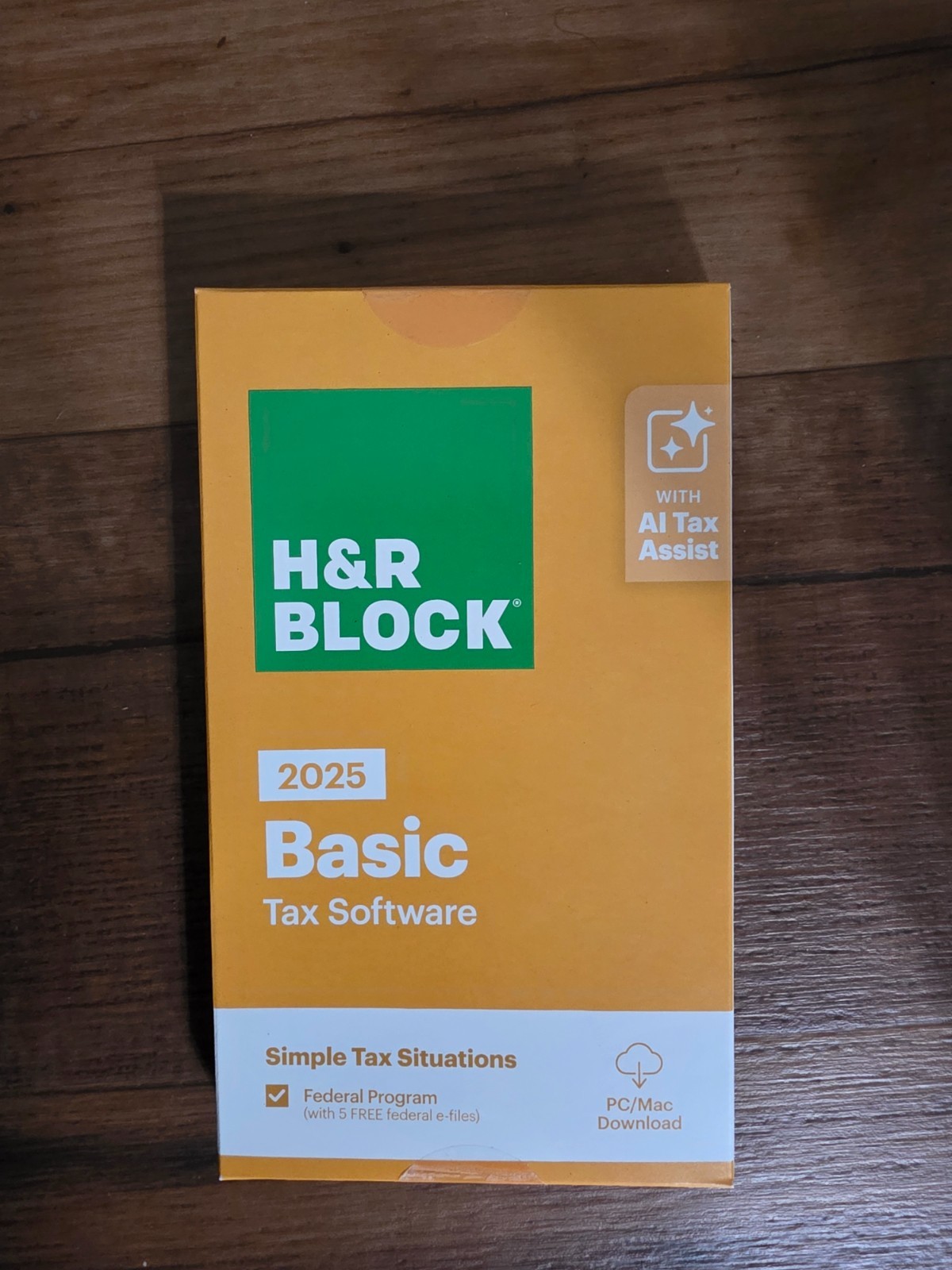 H&R Block Tax Software Basic 2025 PC/Mac NEW