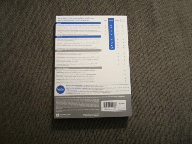 NEW UNOPENED Intuit Turbotax Deluxe Federal + State 2018 Disc CD