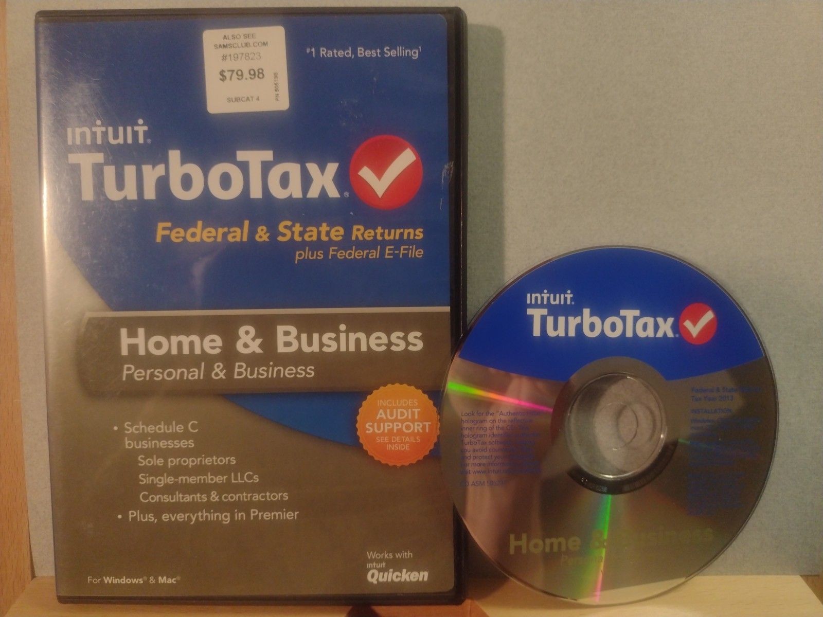 2013 TurboTax Home and Business CD Windows/Mac