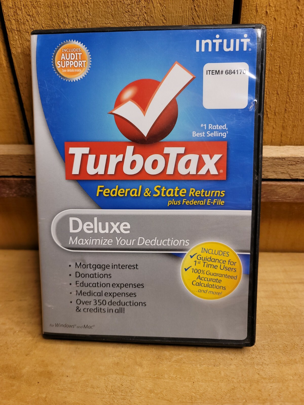 Lot of 2 TurboTax Deluxe 2009 2012 Federal State Returns Disc Federal E-Files