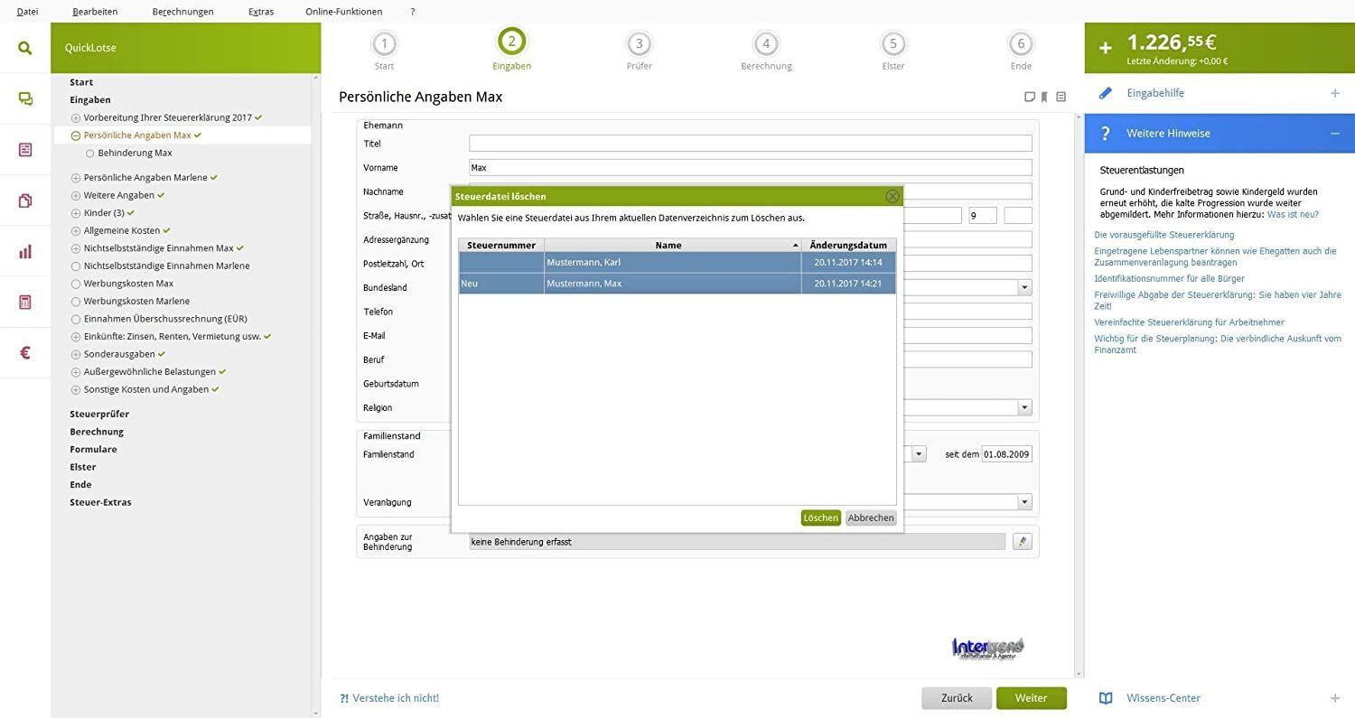 Lexware QuickSteuer Deluxe 2024 Vollversion Steuerjahr 2023 Download NEU