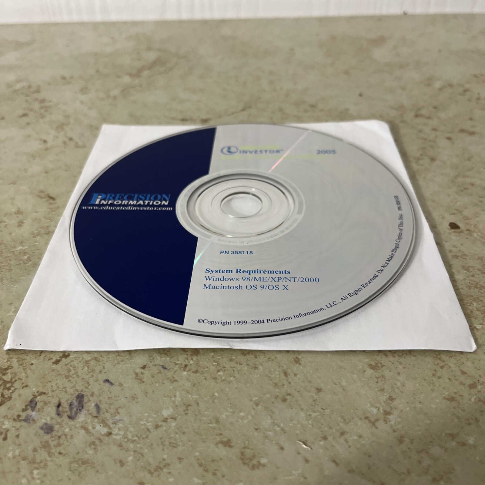Precision Information Educated Investor 2005 Guide to Personal Finance (PC/MAC)