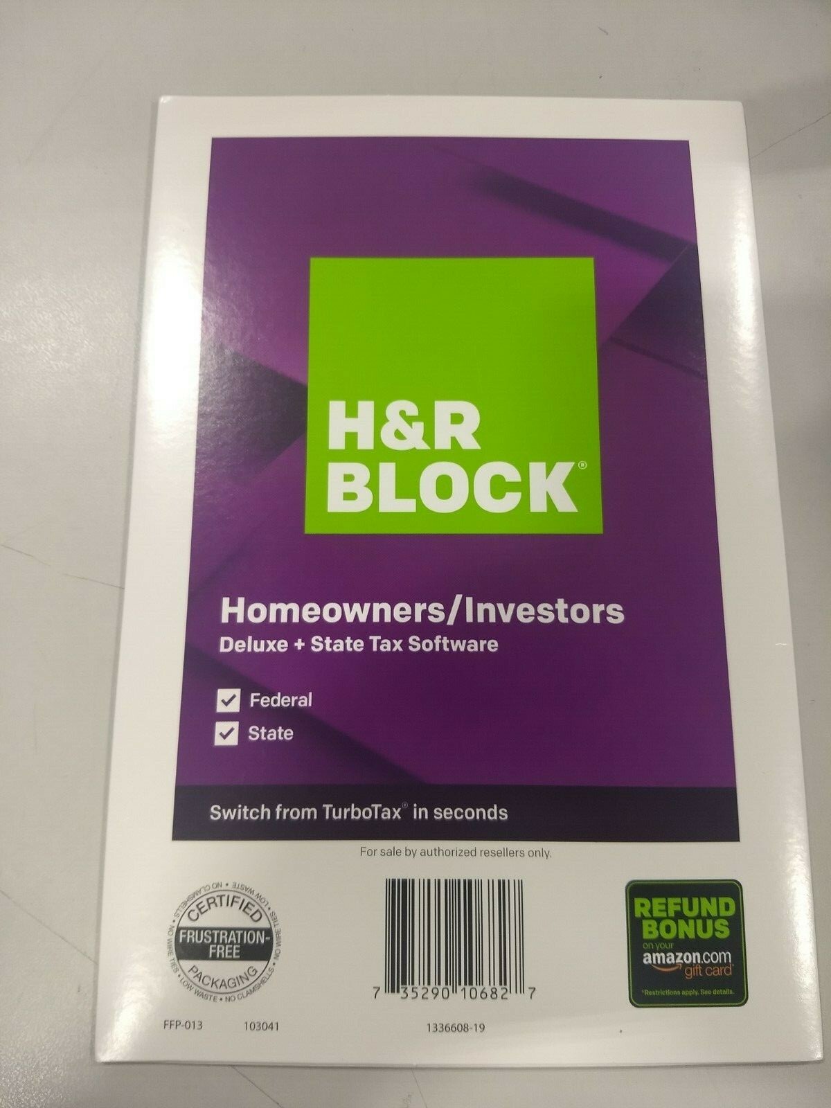 H&R Block Tax Software Deluxe + State 2019 with 4% Refund Bonus Offer