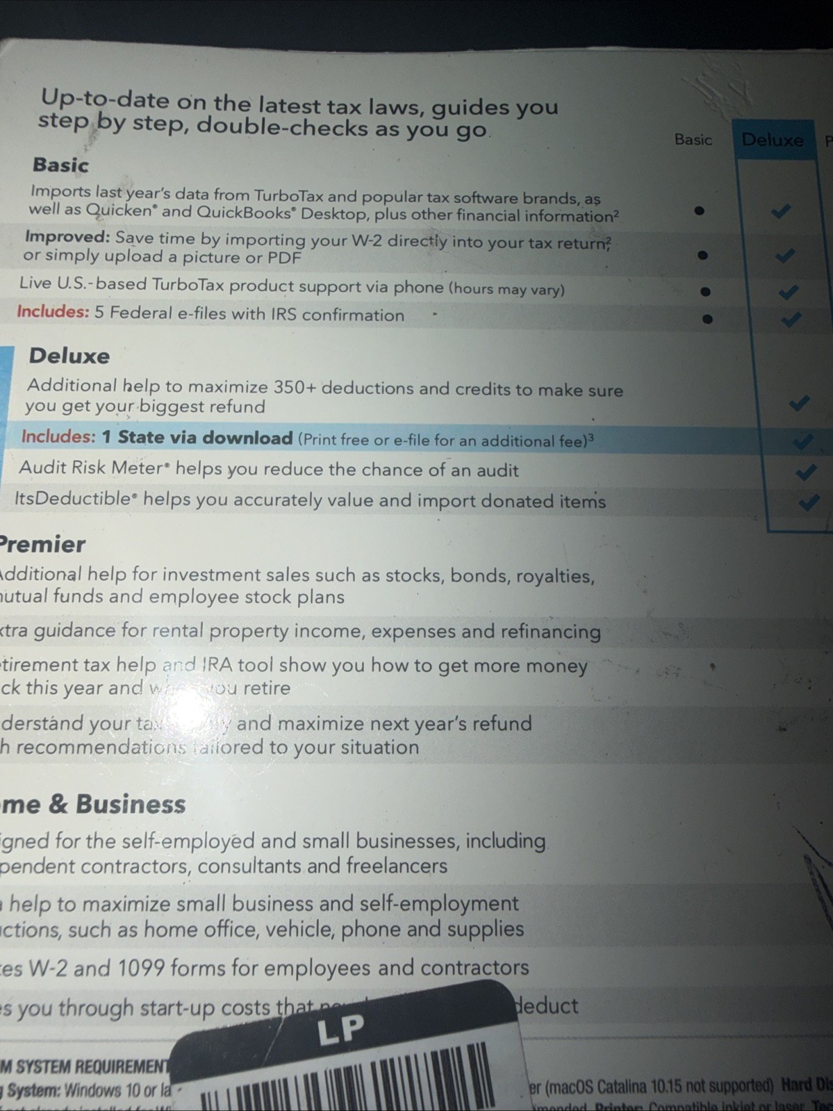 TurboTax Deluxe CD Tax Preparation Software 2022 Federal + State New