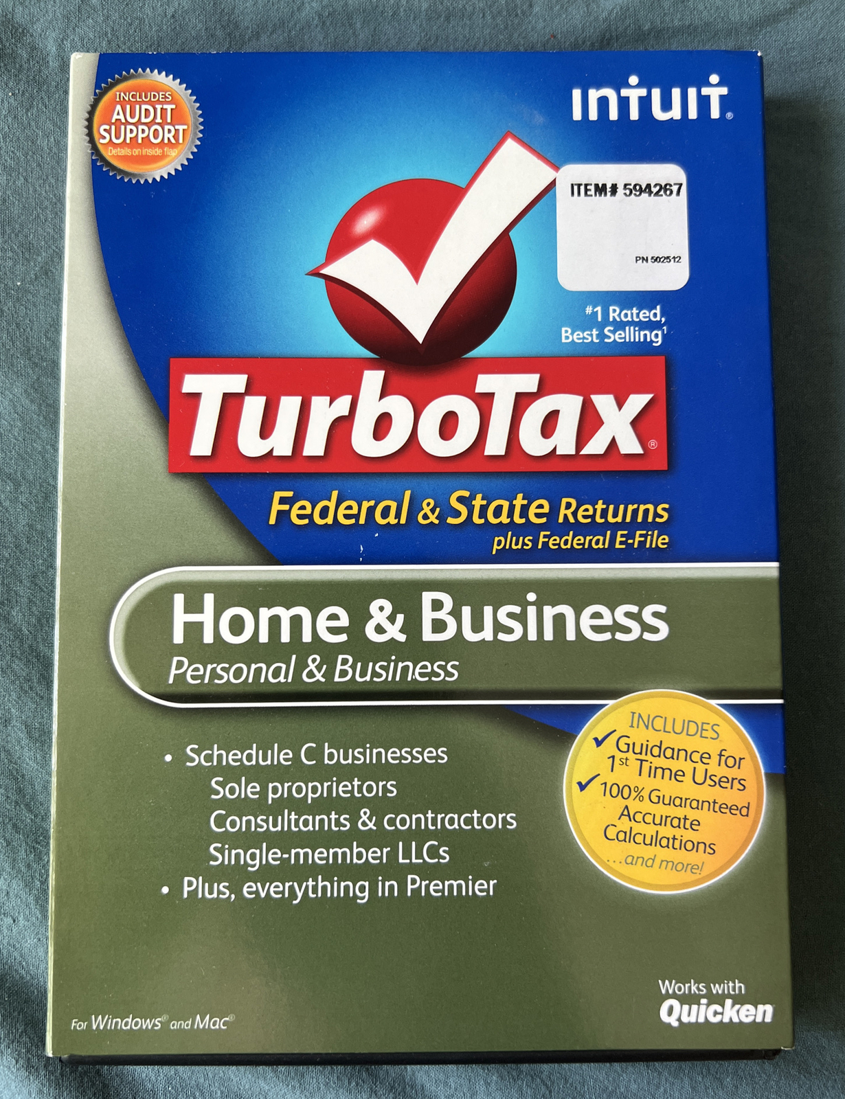 2011 TurboTax Home & Business Federal & State Returns + Federal E-File