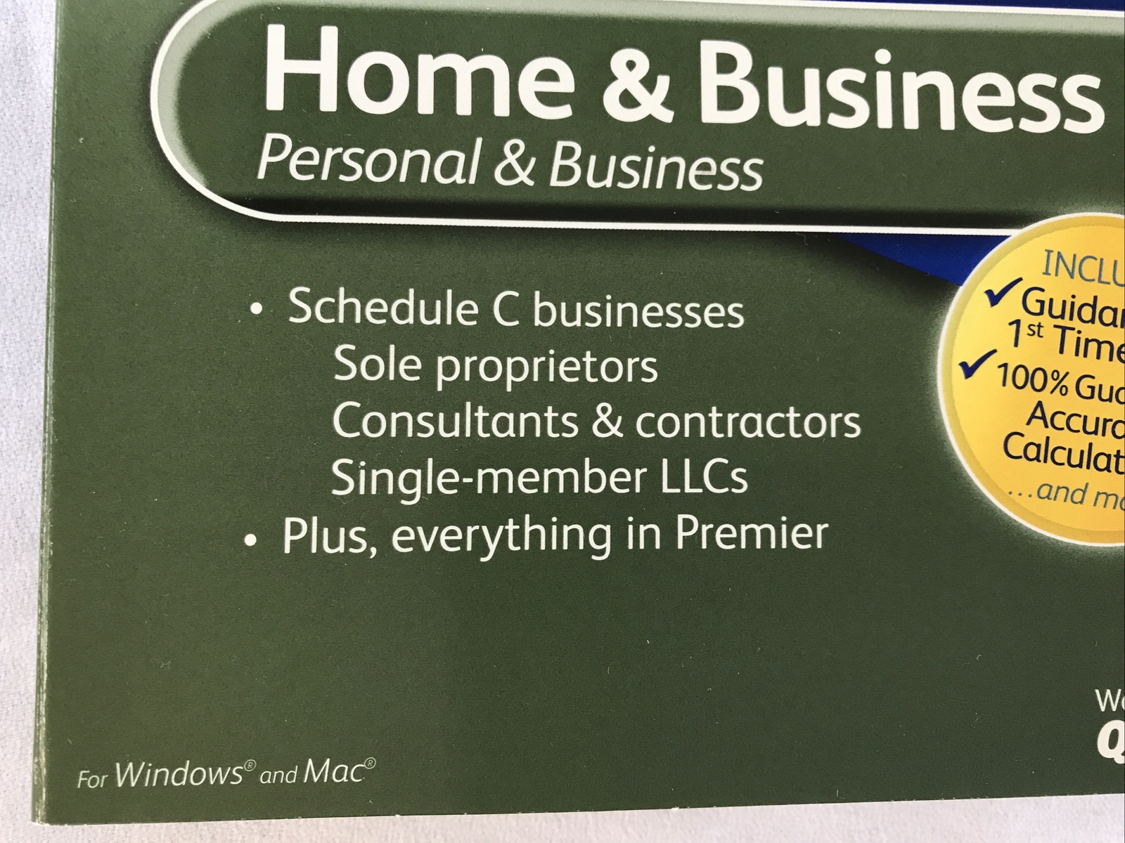 TurboTax Turbo Tax Home & Business Fed + State 2012