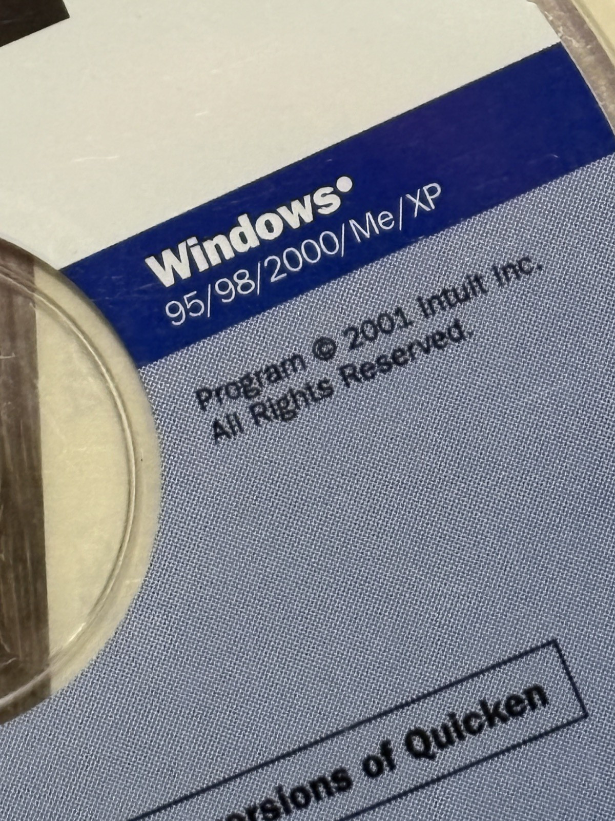 Quicken 2002 New User Edition Software CD: New/Sealed