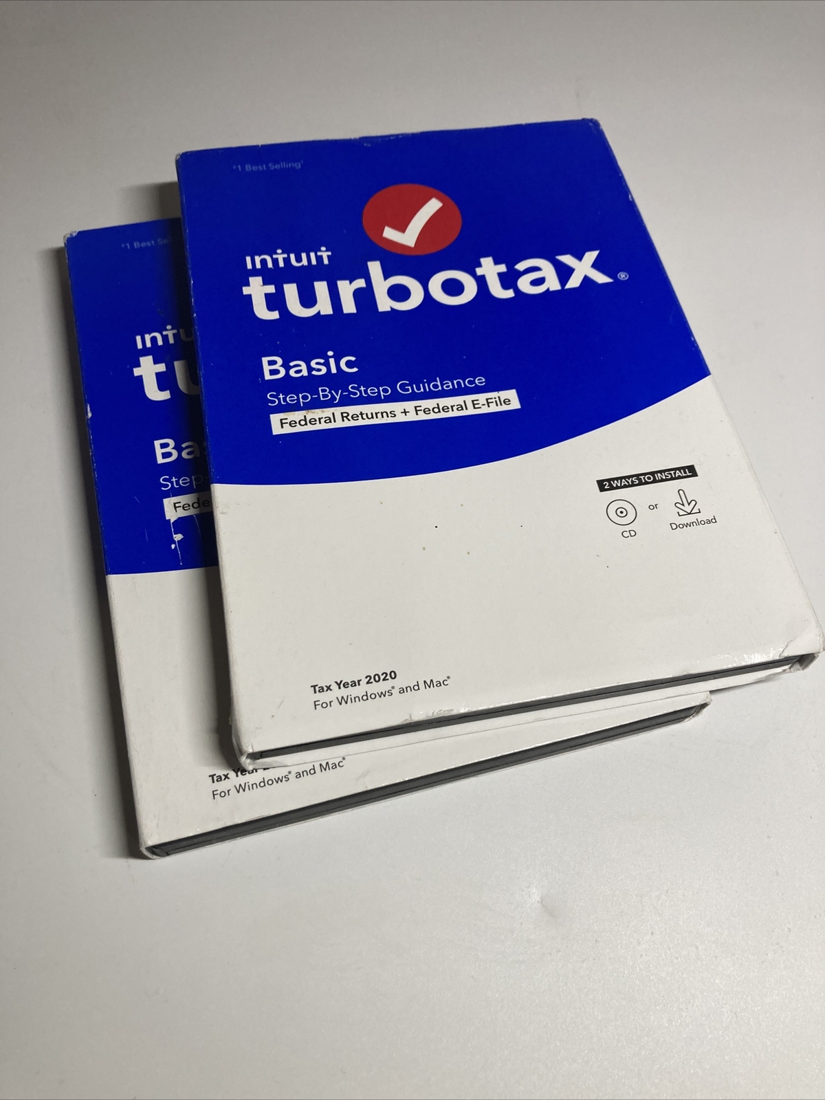 Lot Of 21 2020 Intuit TurboTax Basic Federal Windows & Mac Disc or Download New