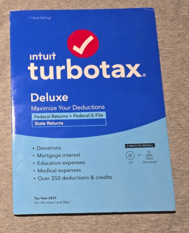 TurboTax Deluxe Tax Year 2021