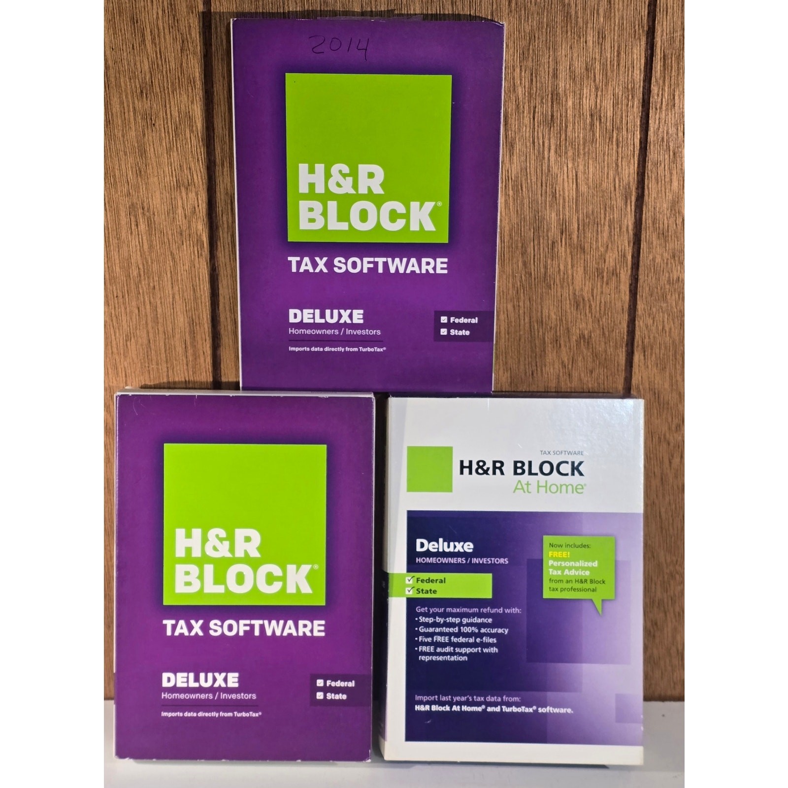 H&R Block Tax Software CD Lot 30+ Deluxe TaxCut Homeowners Investors 1999-2019