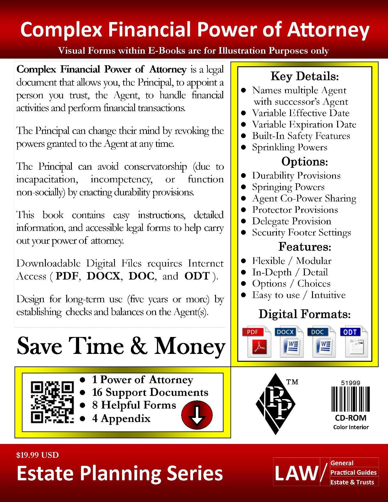 Complex Financial Power of Attorney – Full Version – CD-ROM Only