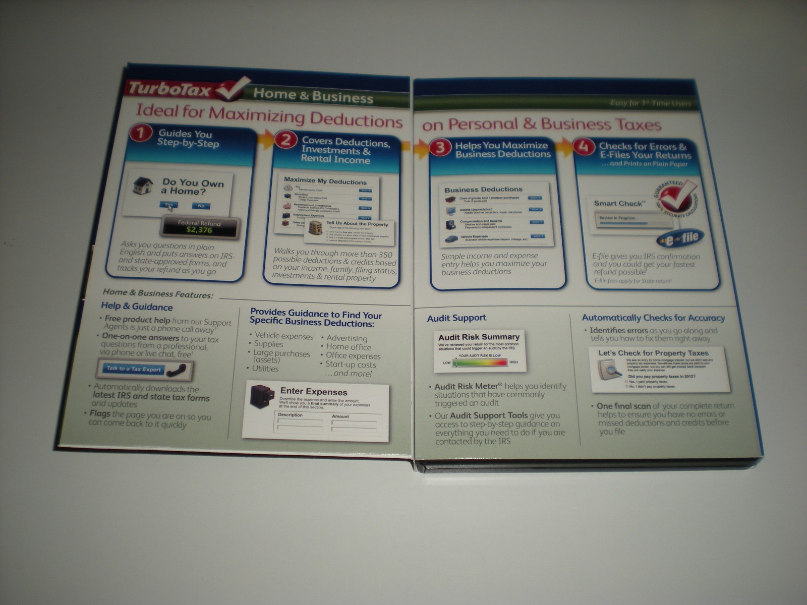 Turbotax 2012 Home & Business w/ state. New in box. (Prior tax year version).