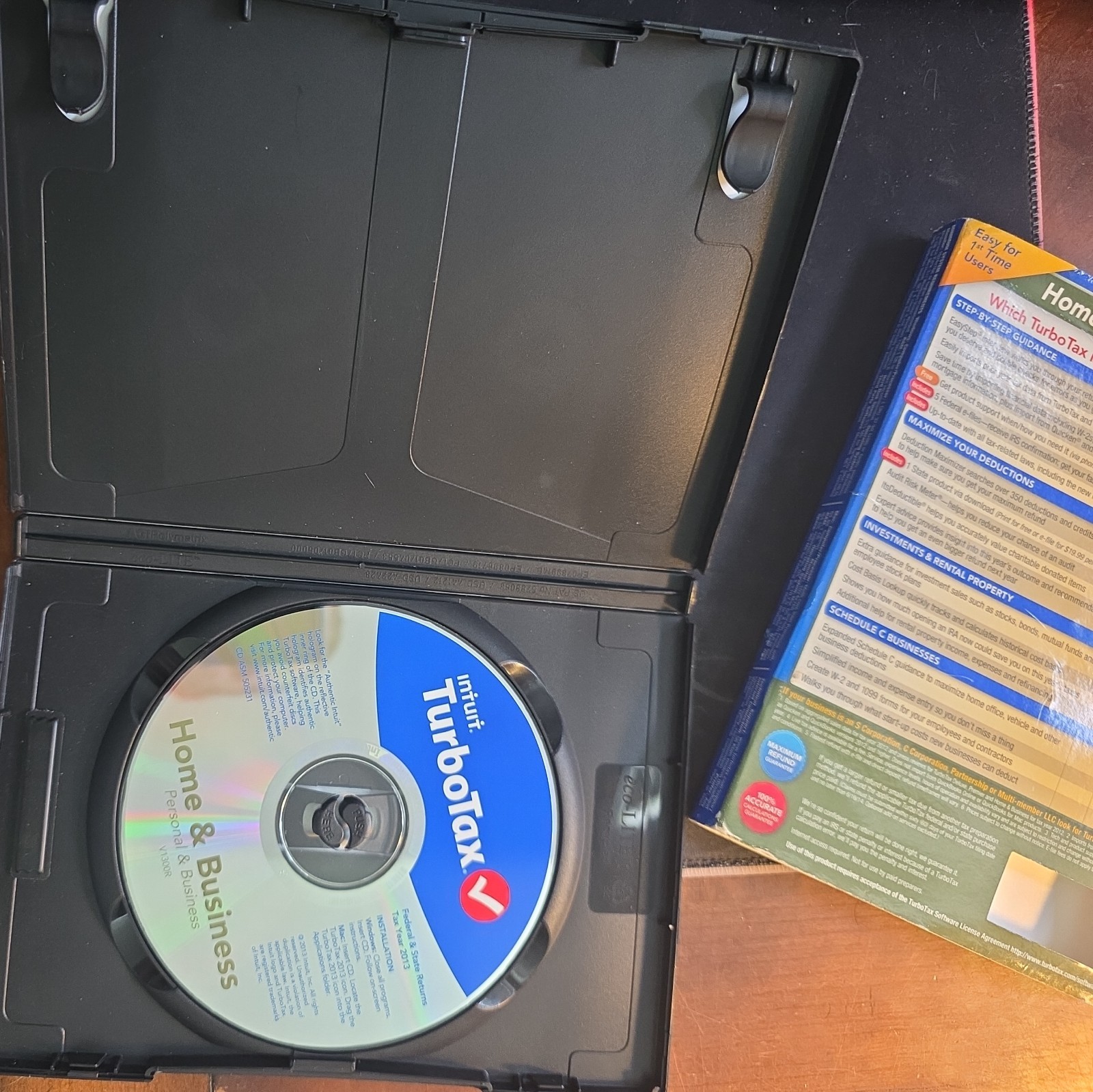 2013 TurboTax Home & Business federal e-file & state tax return for PC & Mac CD