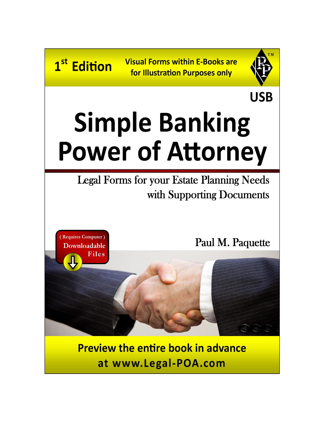 Simple Banking Power of Attorney – Full Version – USB Flash Drive Only