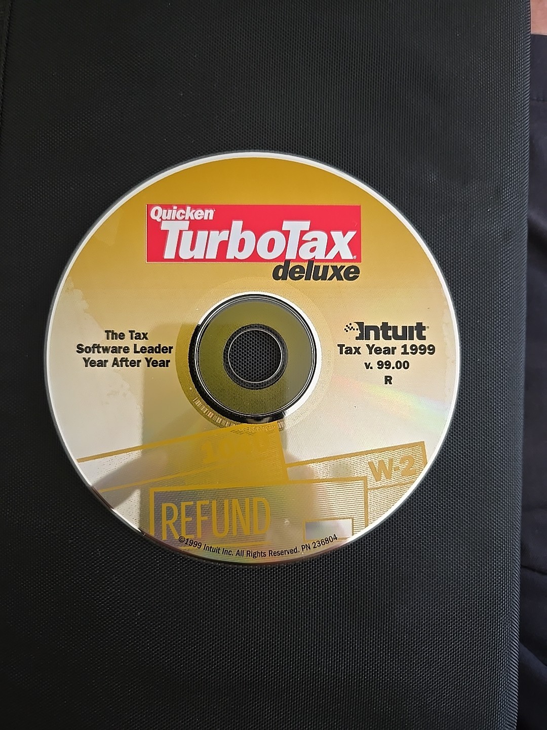 Turbotax 1999 Deluxe Federal Tax Software. Windows