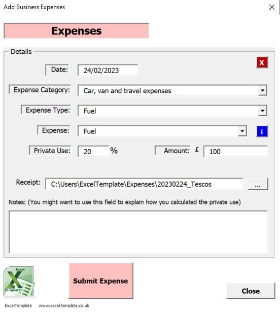 Accounting Small Business Finance Bookkeeping Self Employed Excel Spreadsheet