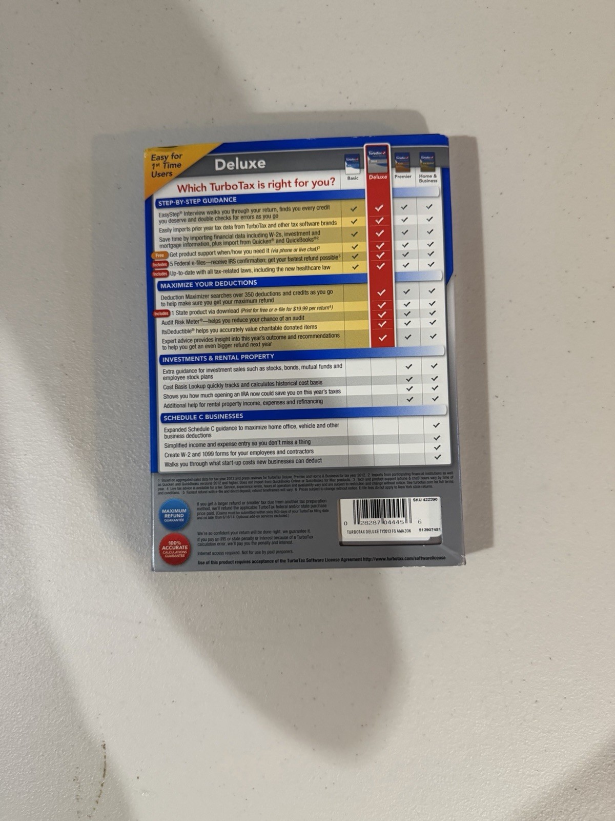 Intuit Deluxe 2012 (Retail) – Full Version for Windows, Mac 420461