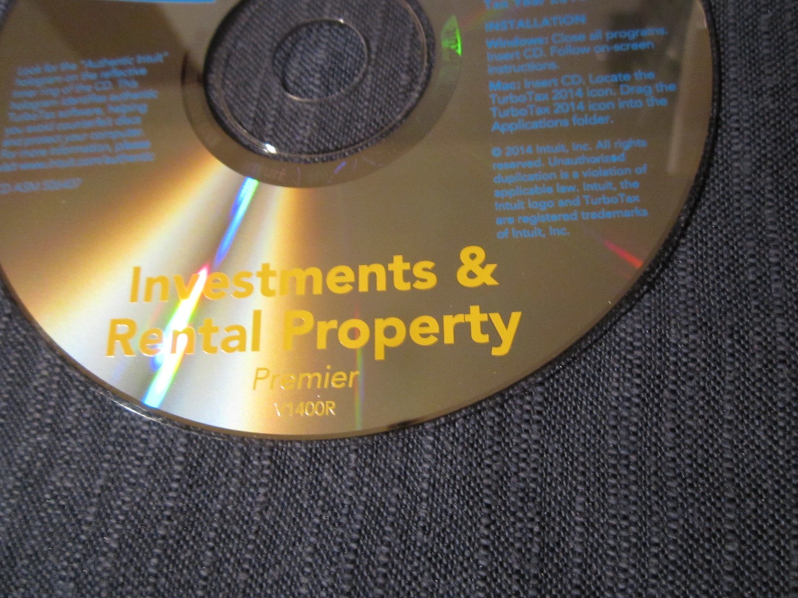 Turbotax 2014 Premier Investments Rental Federal State Tax Software Windows Mac