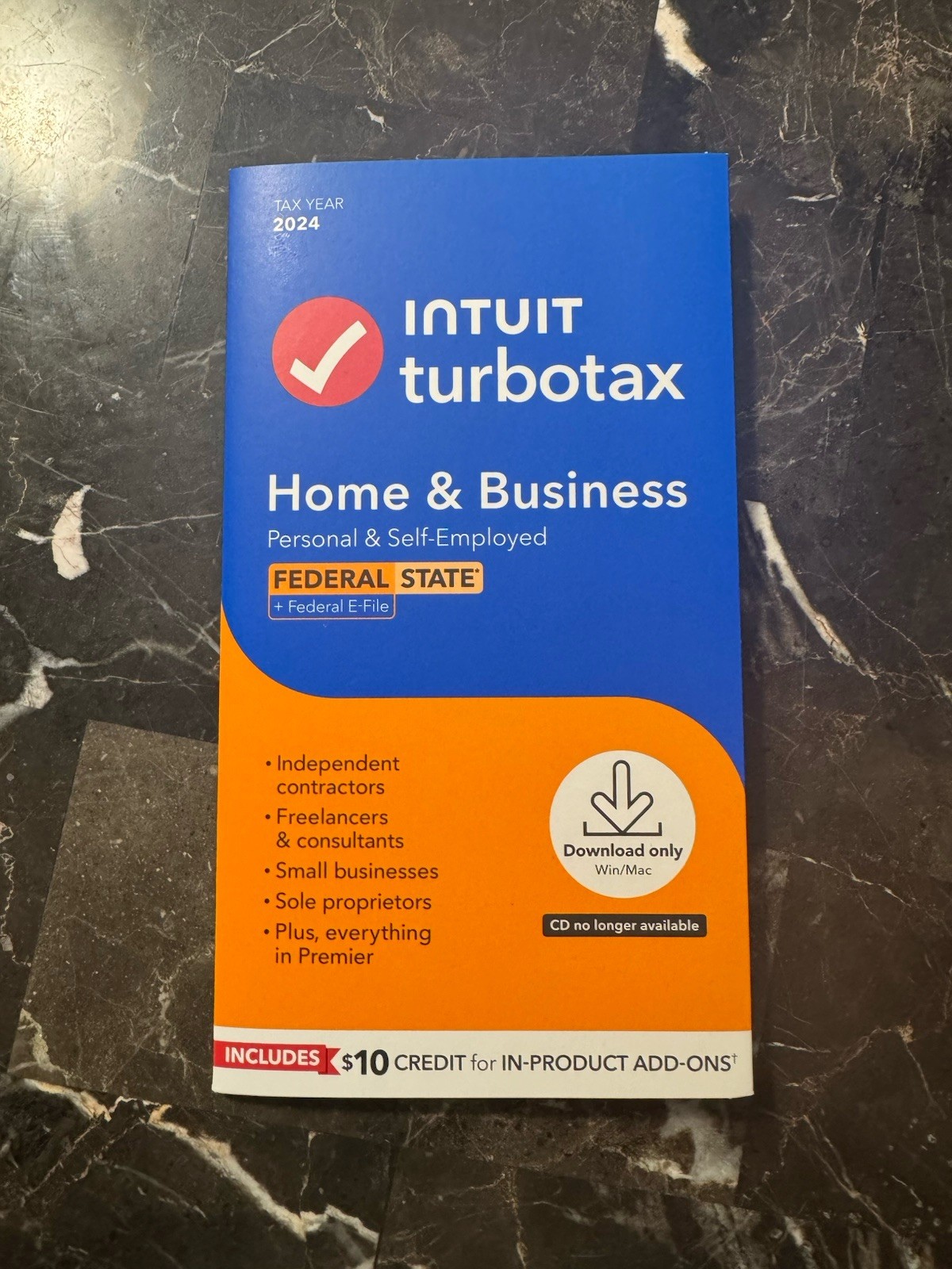 2024 Intuit Turbotax Home Business Federal State Windows Mac USA Sealed NEW 2024