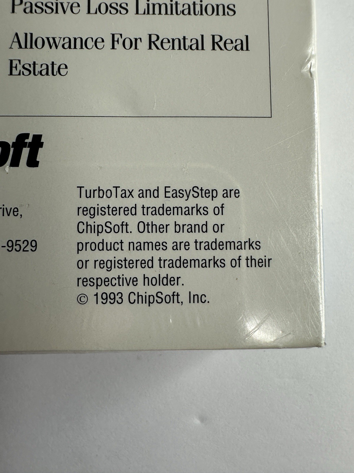 TurboTax Tax Planner for Windows Easy Step ChipSoft Vintage 1993 RARE New SEALED