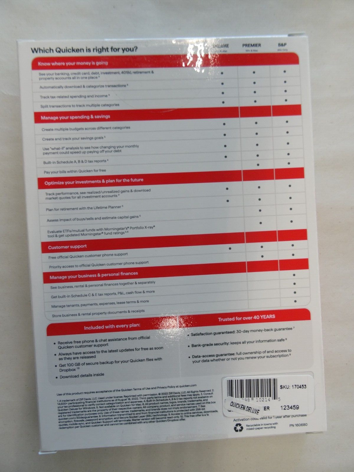 Quicken Classic Deluxe Personal Finance – 1-Year Subscription (Windows/Mac)